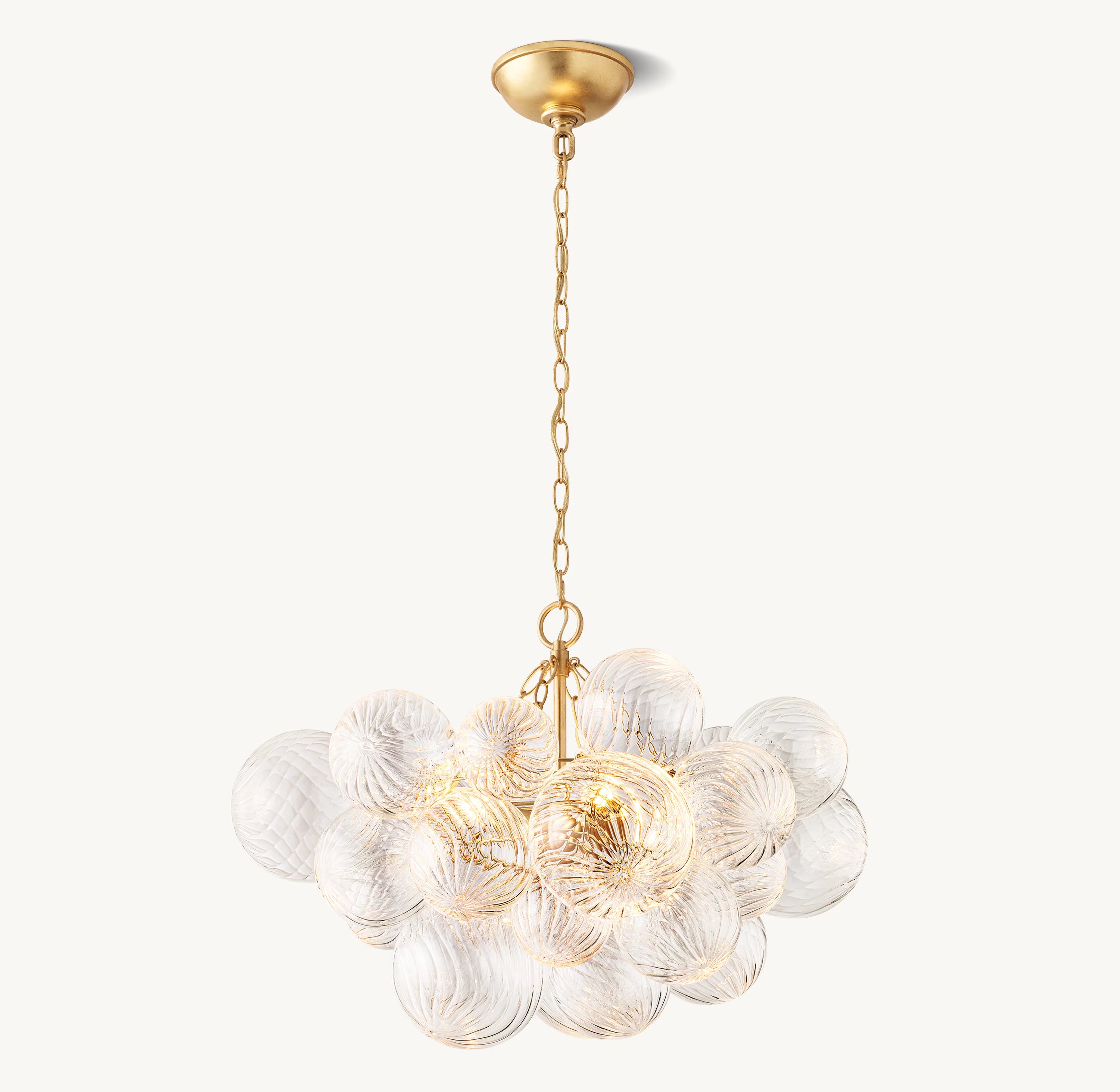 24 Inch Glass bubble Chandelier - Talia