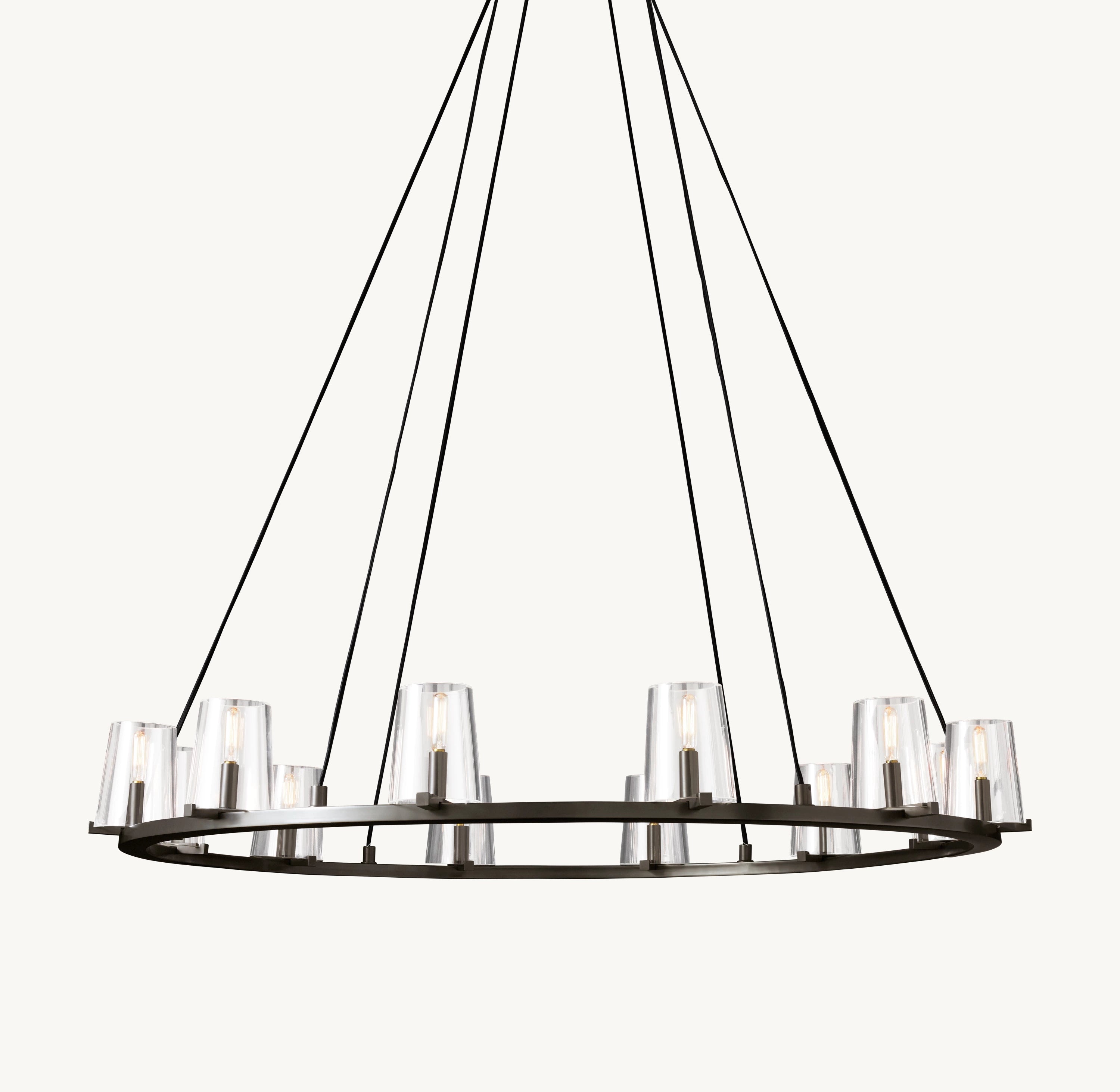 48 Inch Hurricane Candle Ring Chandelier - Pauillac