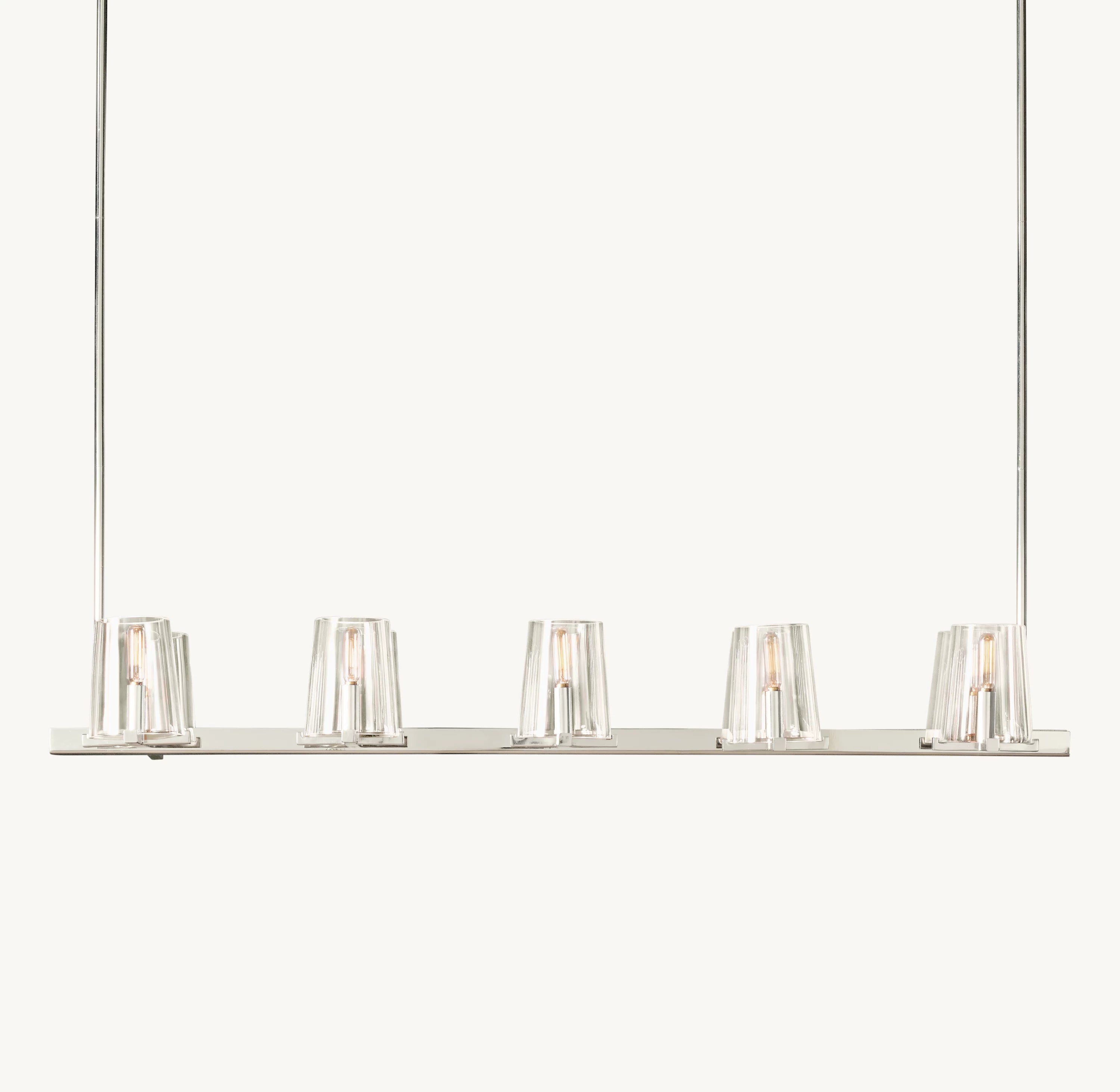 49 Inch Hurricane Candle Linear Chandelier - Pauillac