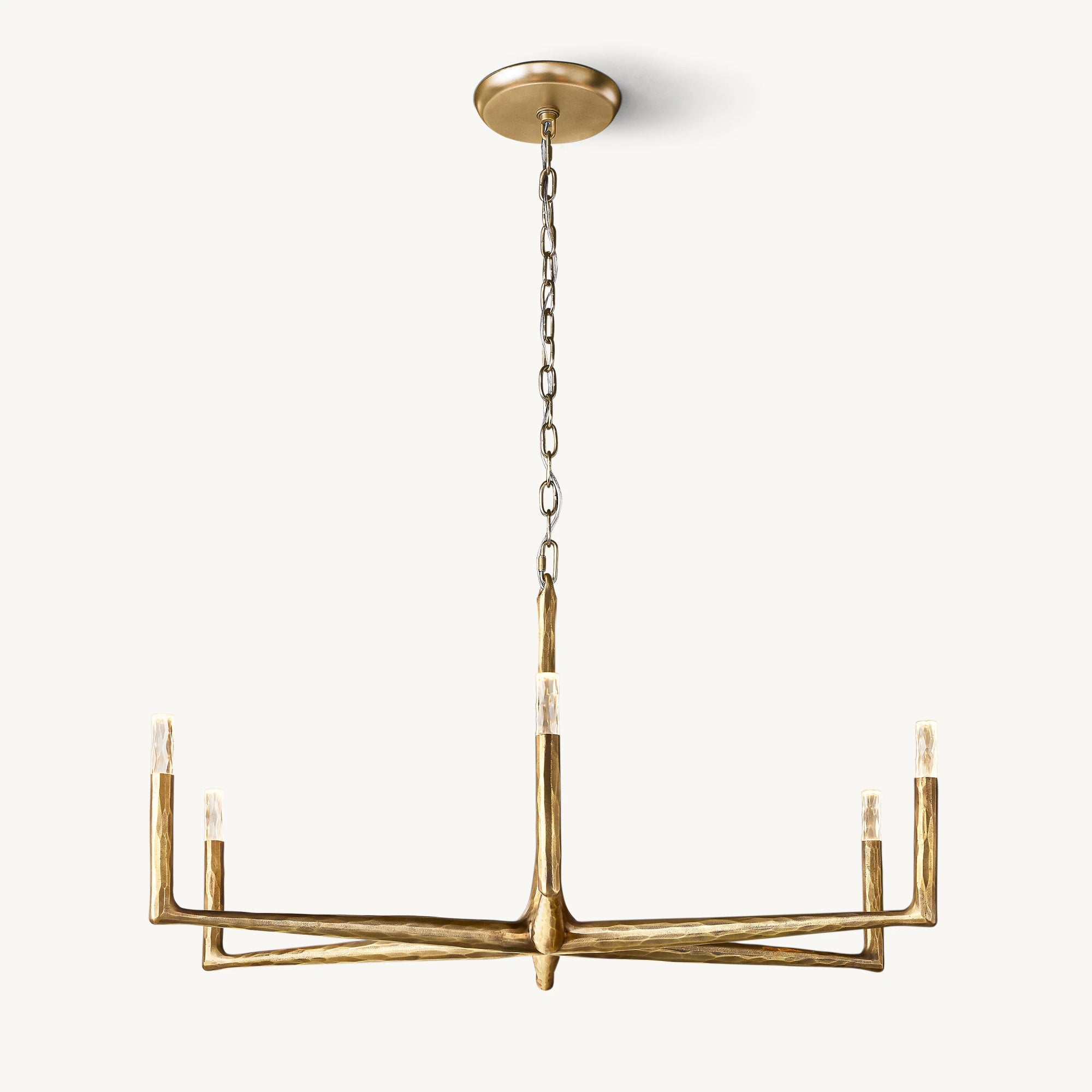 36 Inch Forged Candlestick Chandelier - Thaddeus