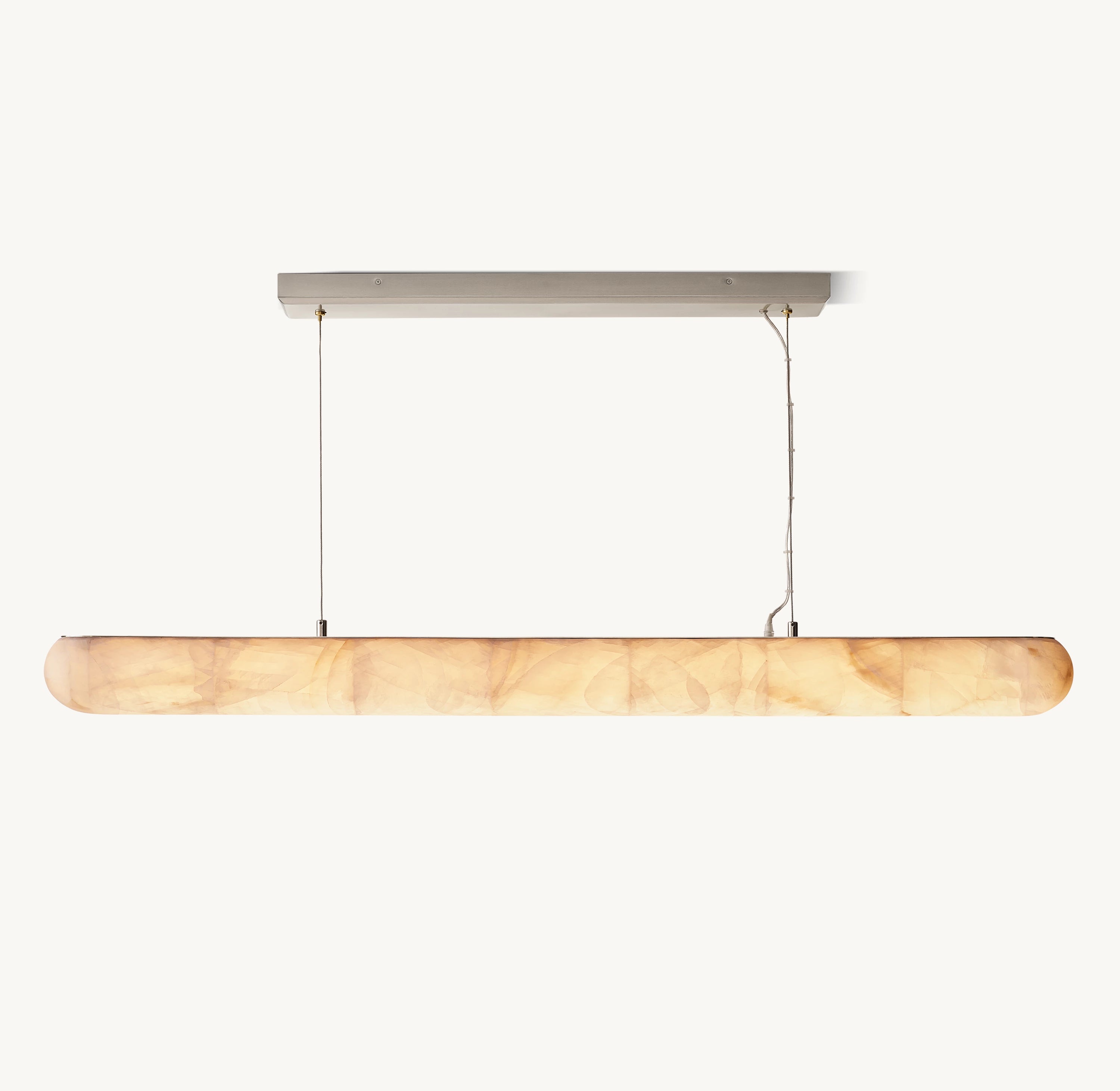 60 Inch Lisse Linear Alabaster Chandelier - Rivage