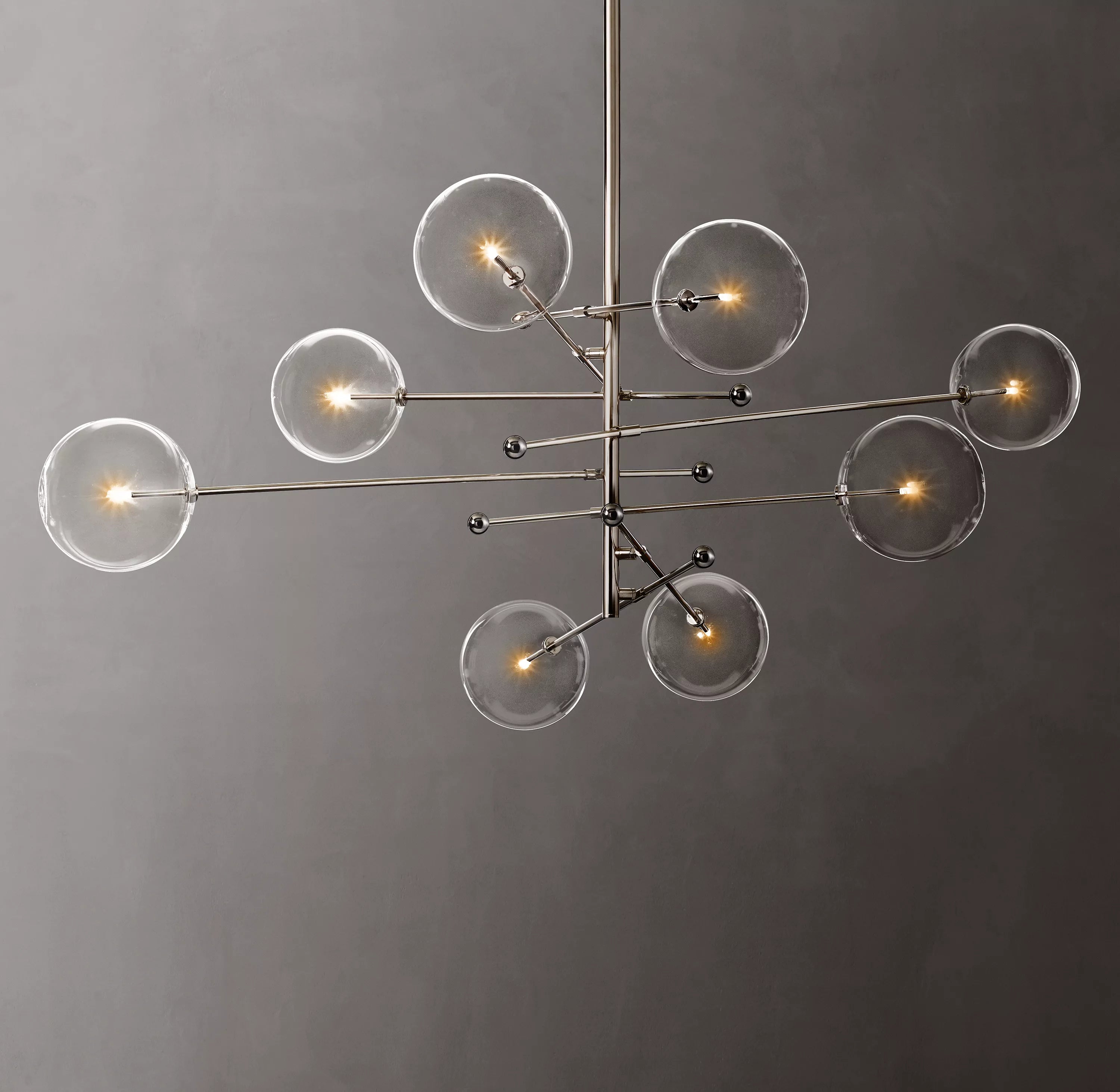 79 Inch Sputnik Globe Glass Chandelier - Mobile