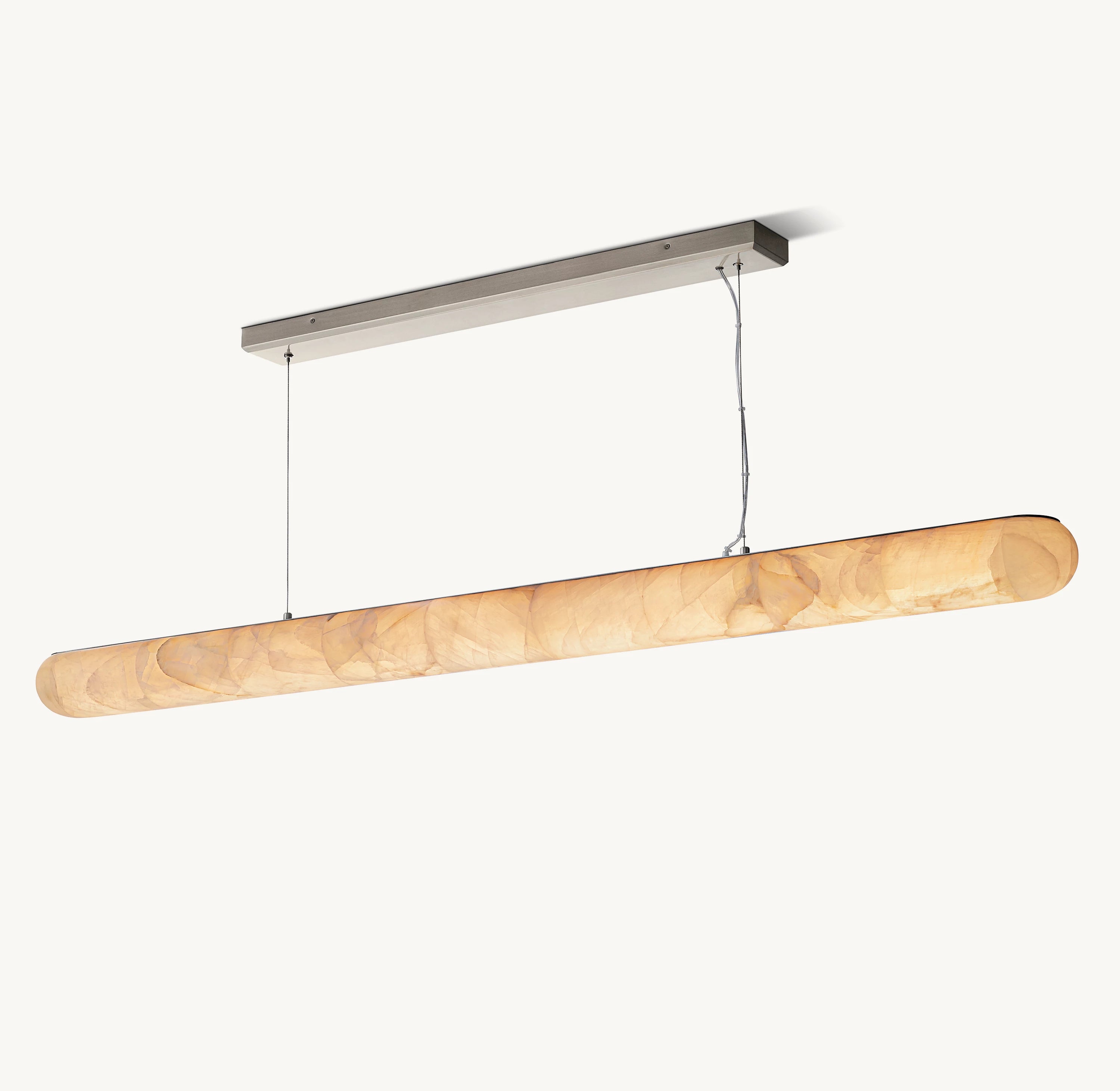 80 Inch Lisse Linear Alabaster Chandelier - Rivage