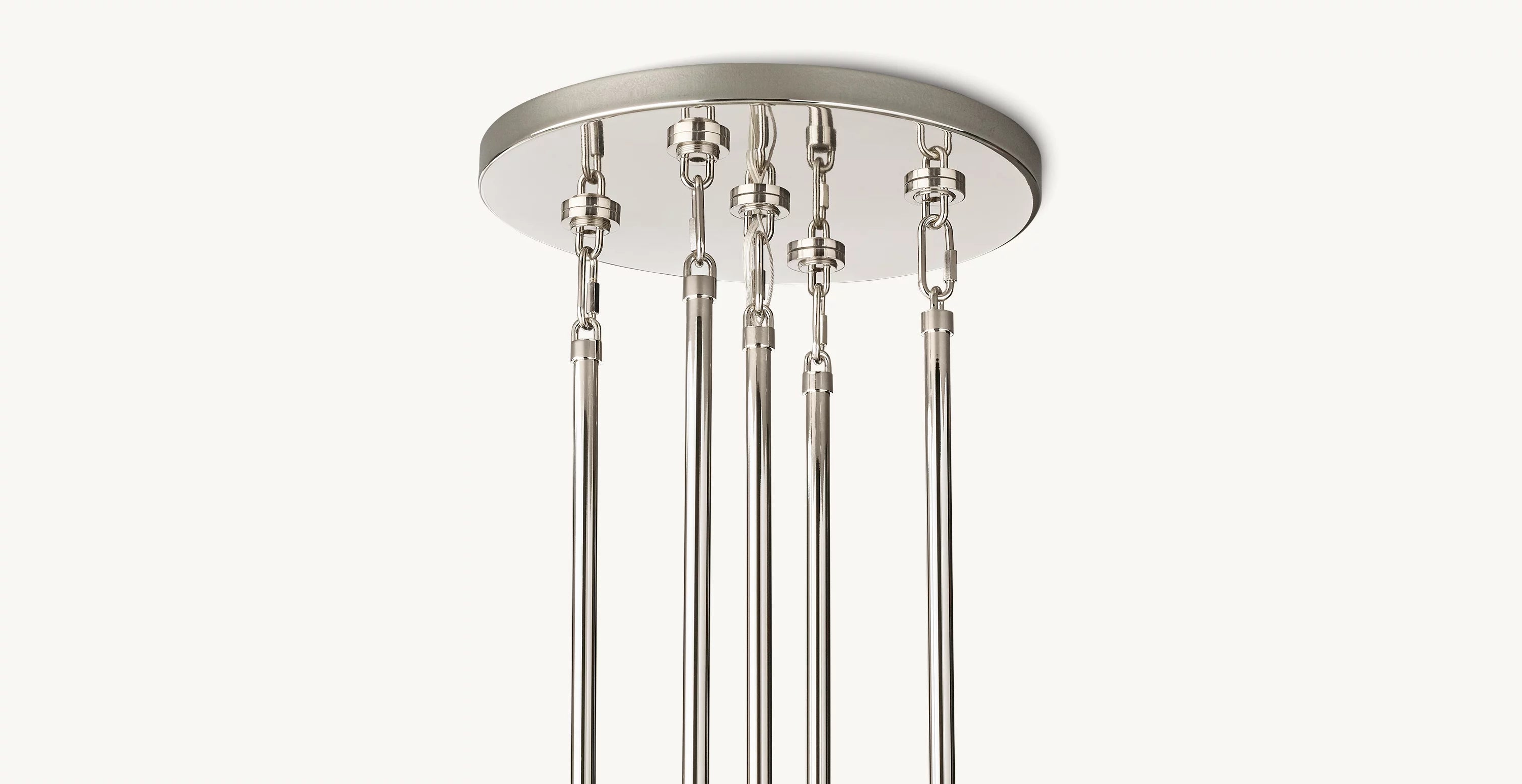 60 Inch Cascading Chain Crystal Round Chandelier - Marignan