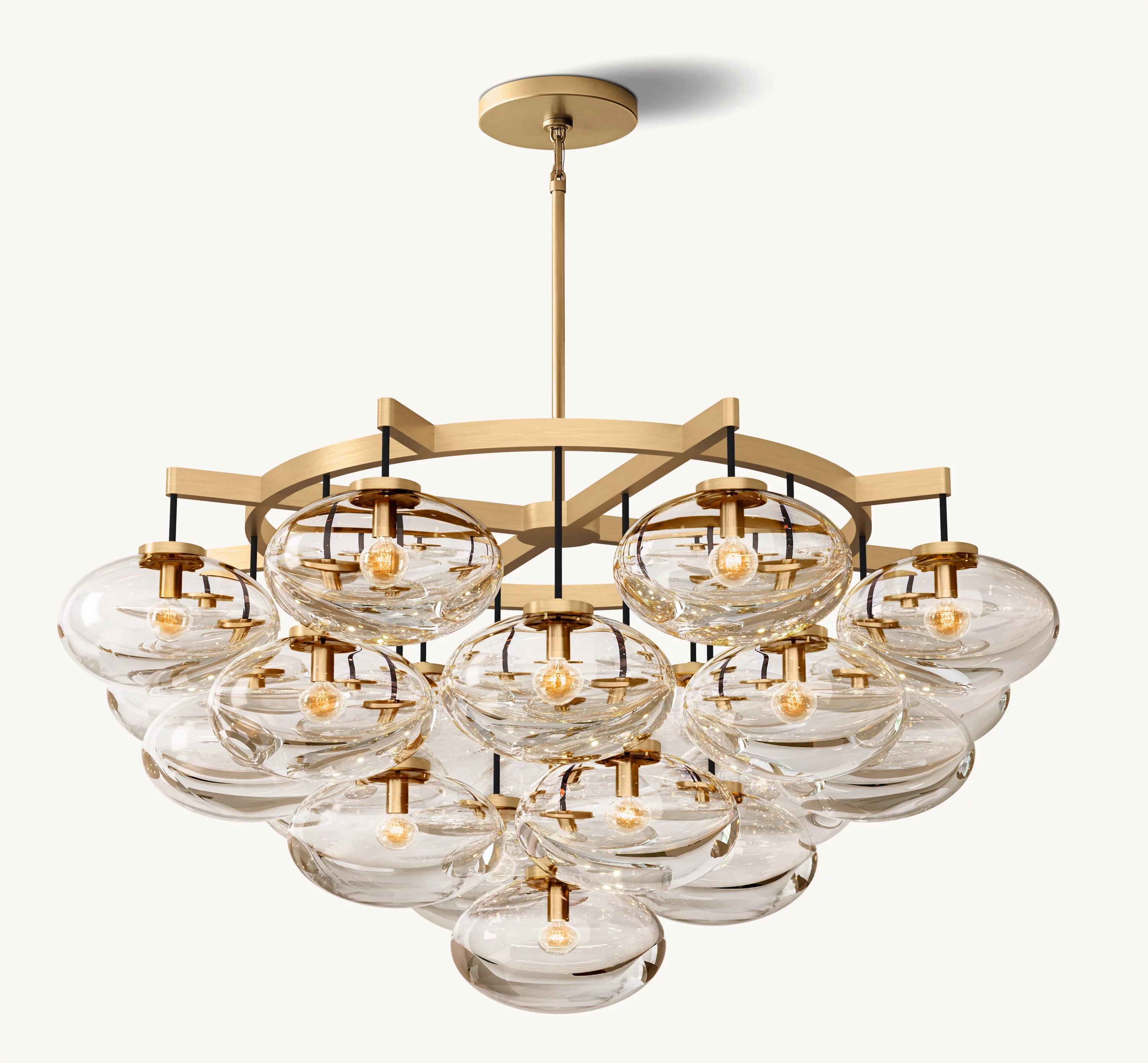 48 Inch Globe Glass Cluster Chandelier - Cabrette