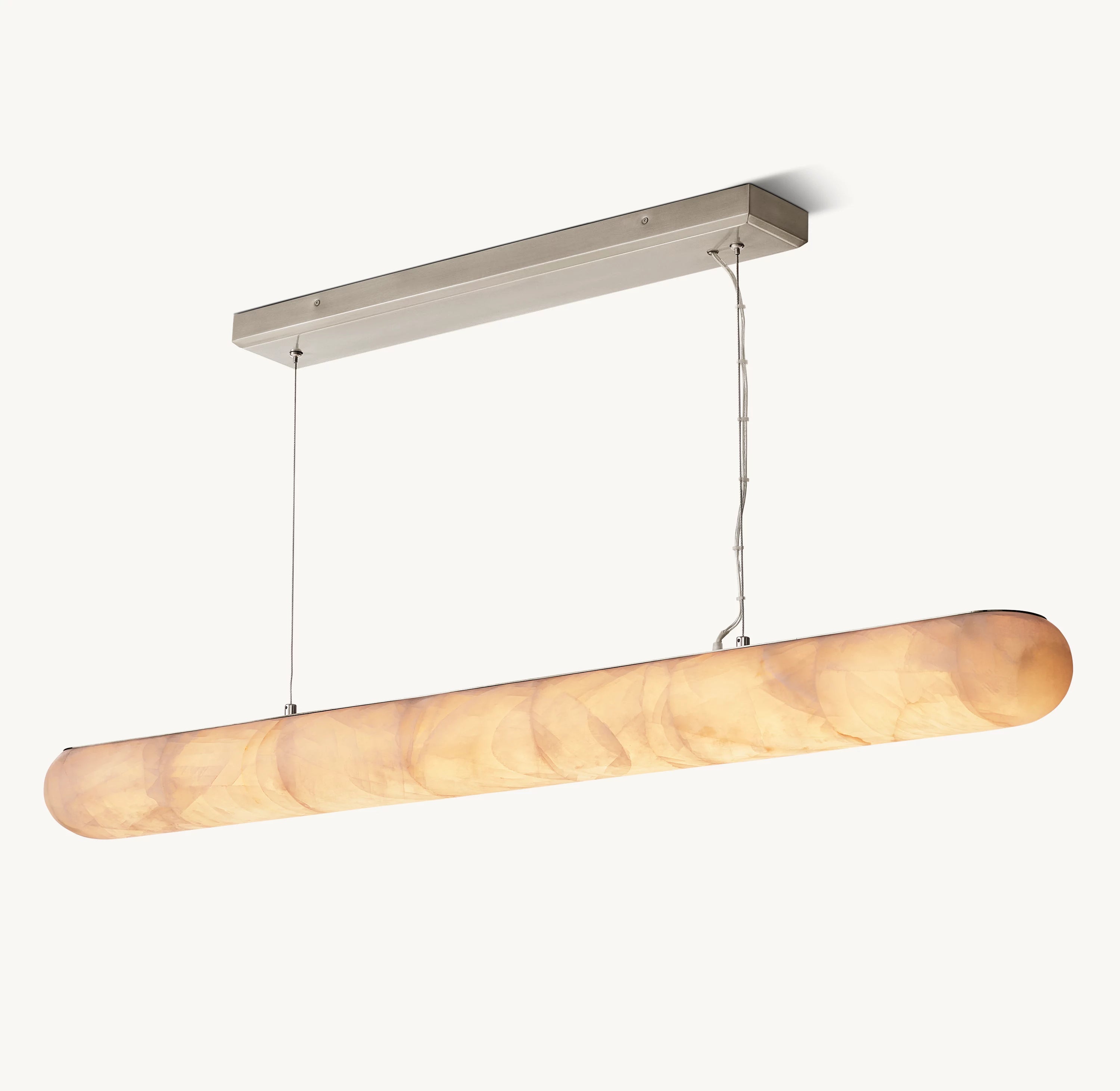 60 Inch Lisse Linear Alabaster Chandelier - Rivage