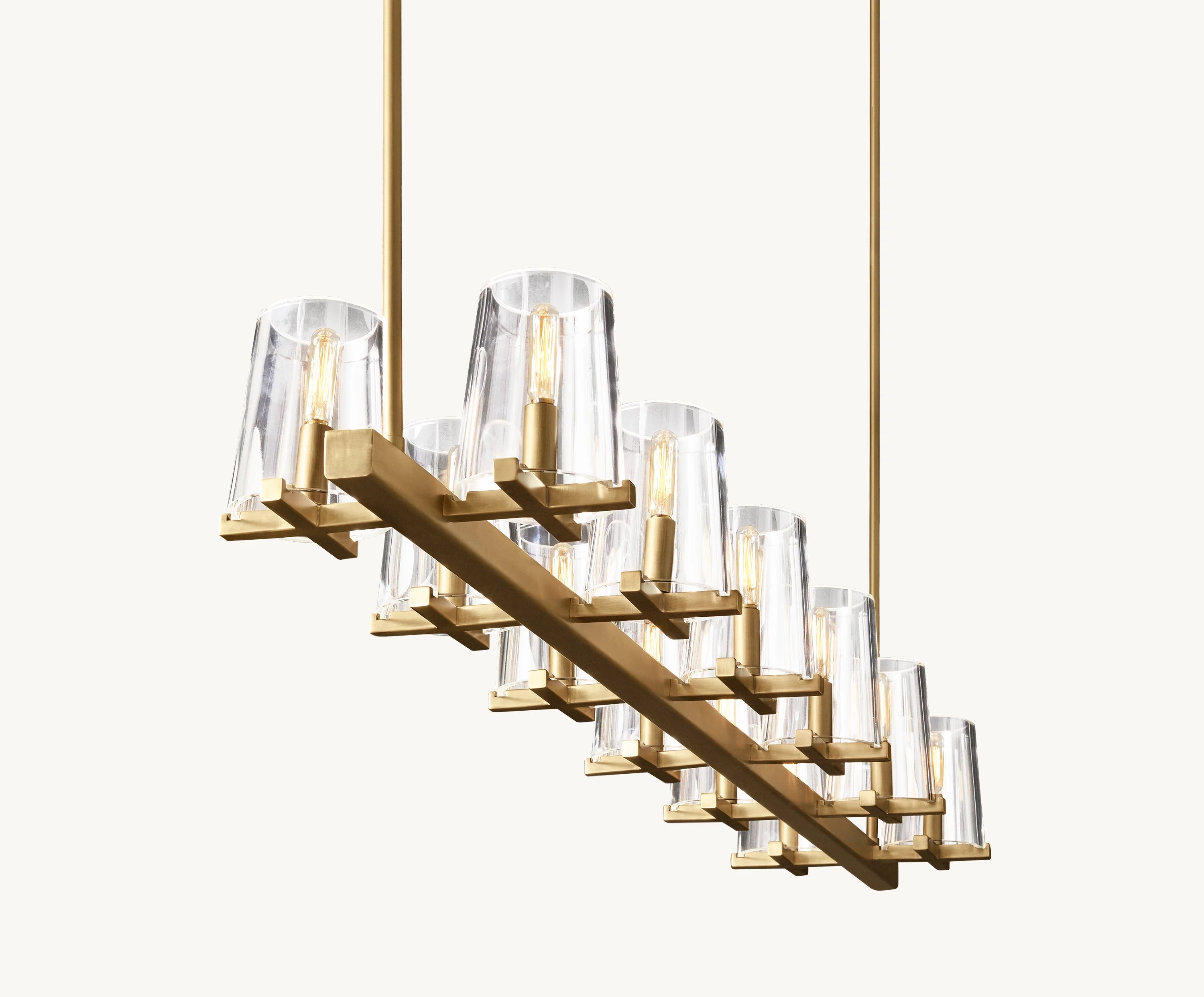 60 Inch Hurricane Candle Linear Chandelier - Pauillac