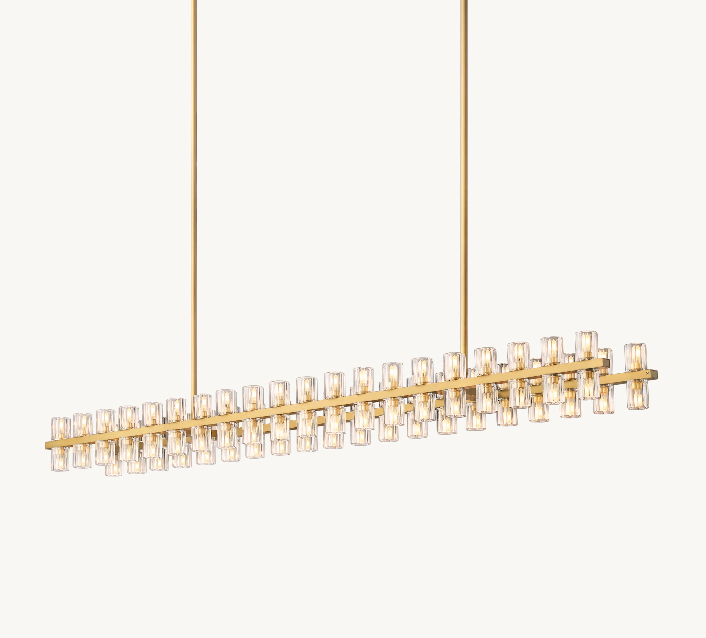 72 Inch Hexagonal Crystal Linear Chandelier – Arcachon