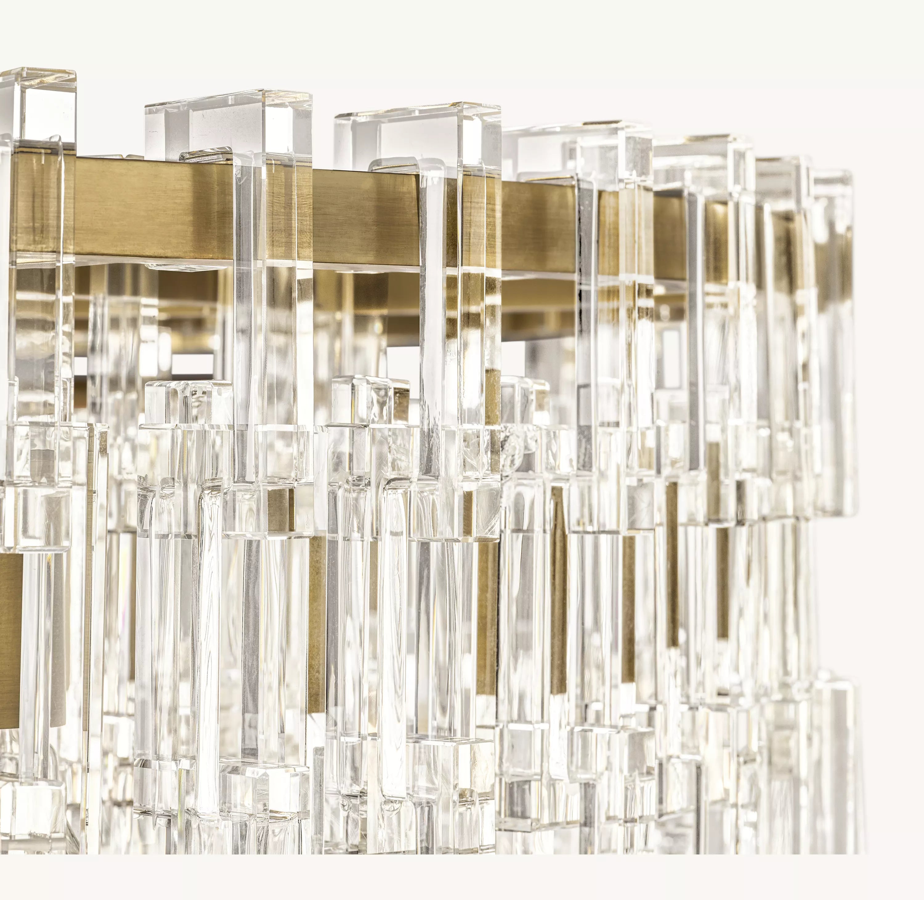 36 Inch Cascading Chain Crystal Chandelier - Marignan