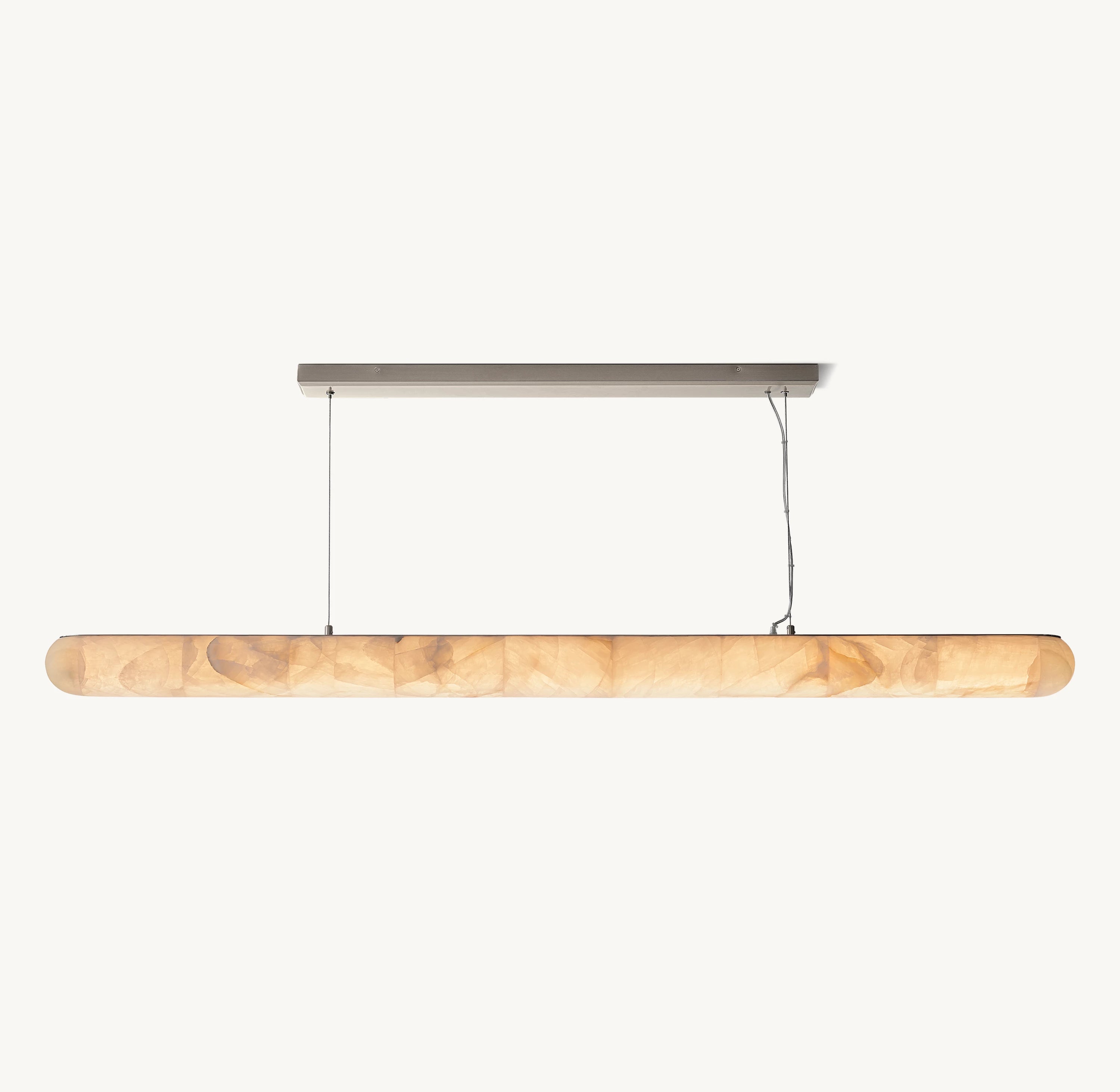 80 Inch Lisse Linear Alabaster Chandelier - Rivage