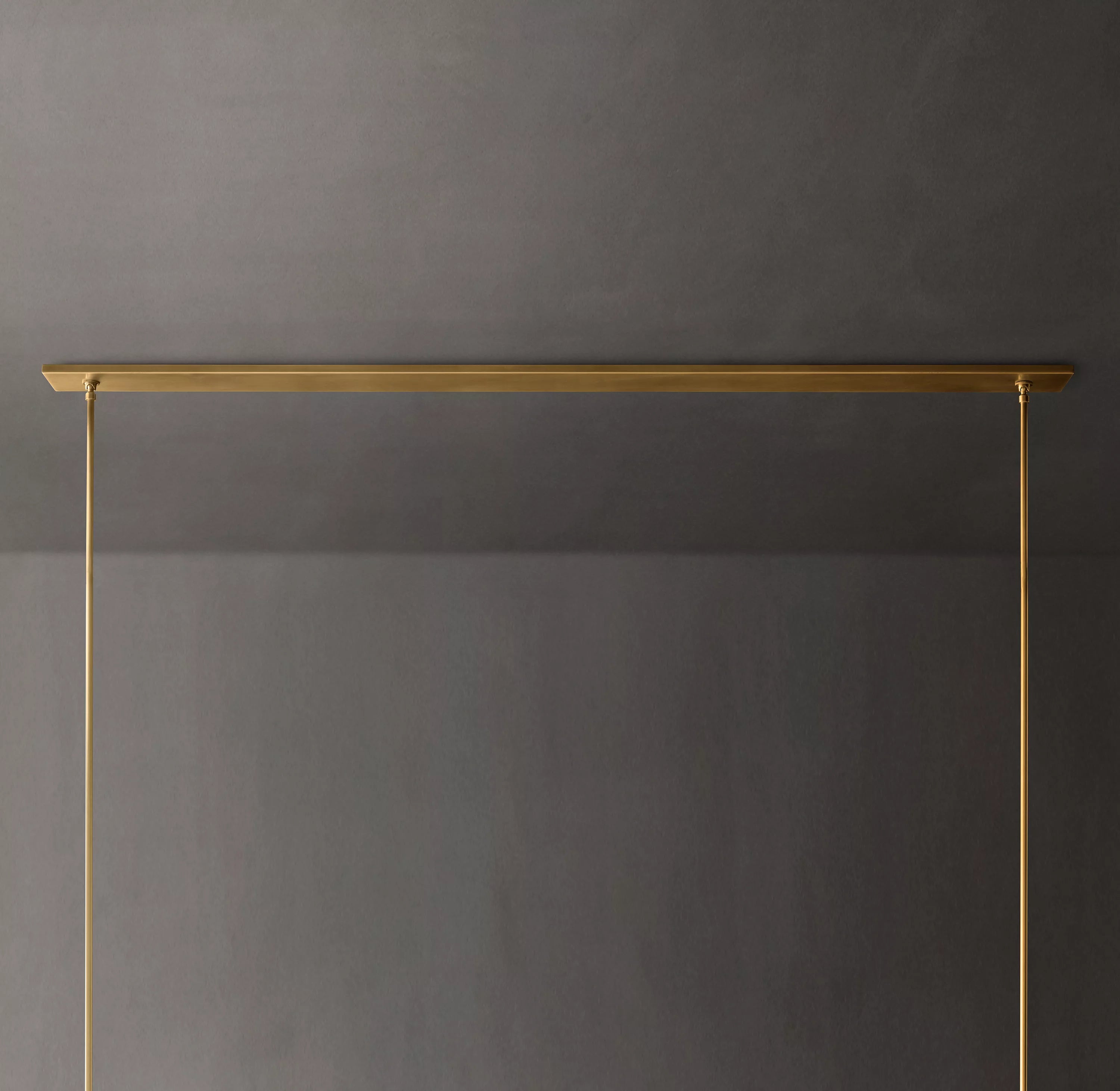 69 Inch Cylindrical Milk Glass Linear Chandelier - Ravelle