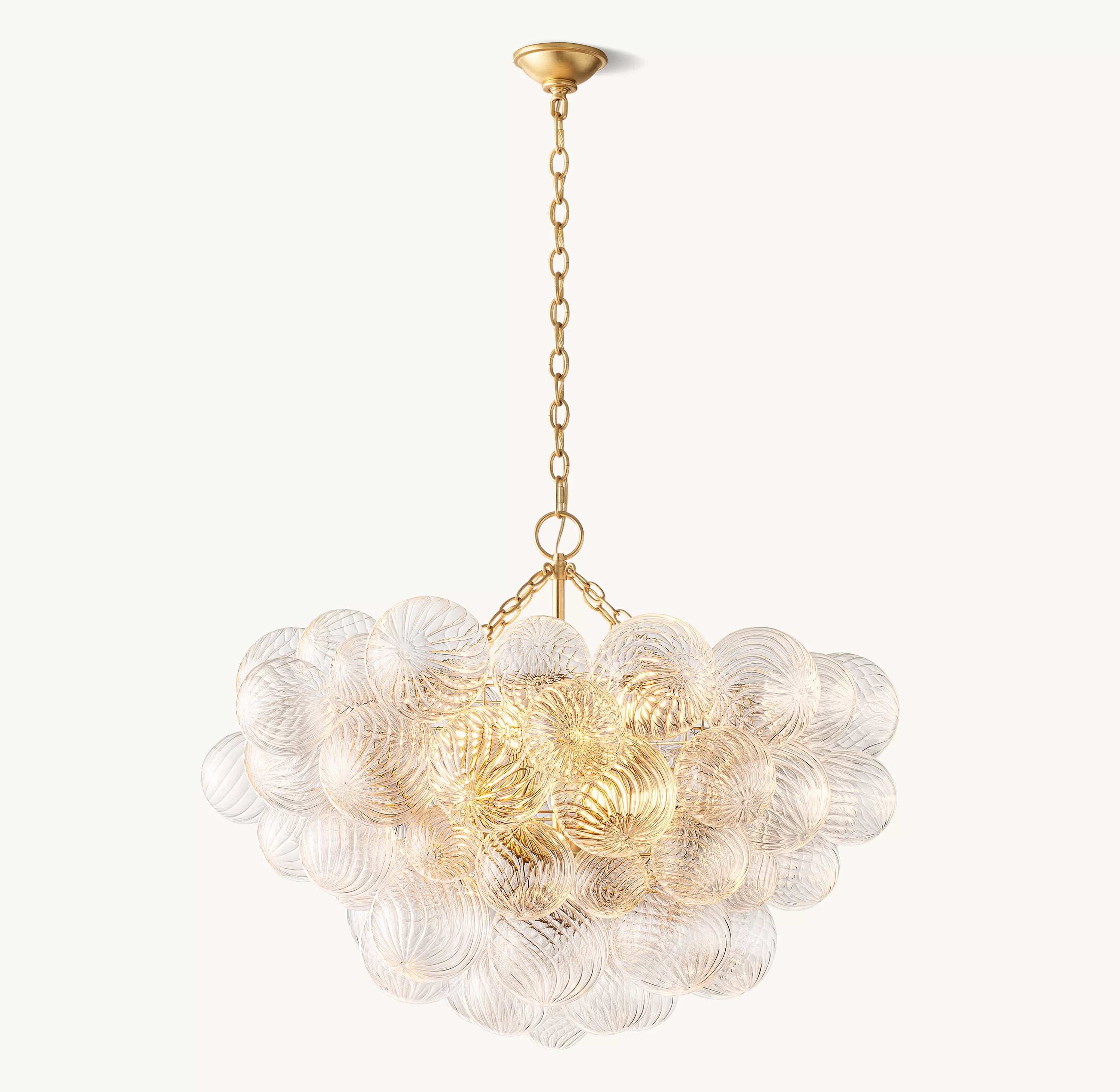 33 Inch Glass bubble Chandelier - Talia