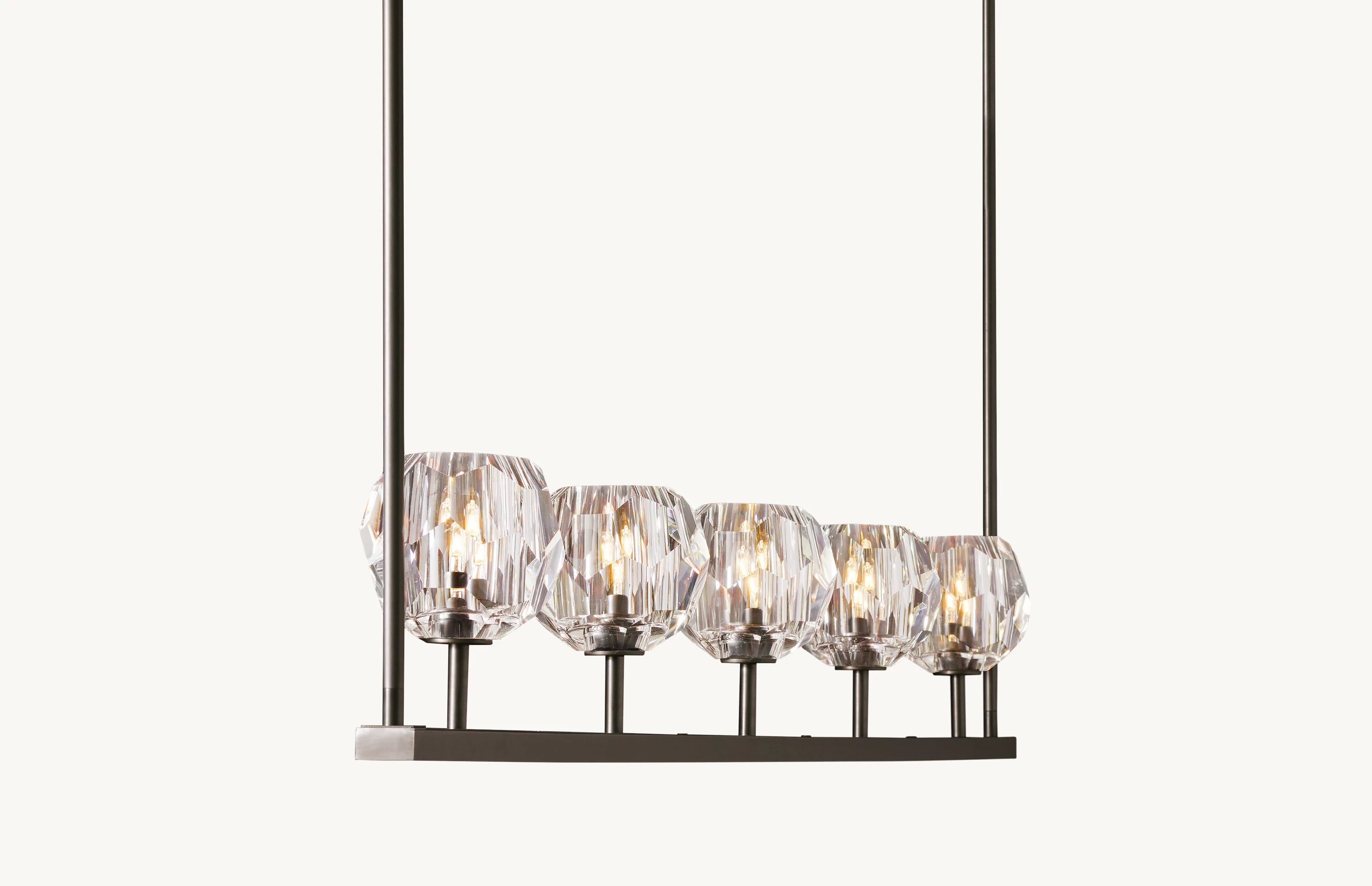 60 Inch Crystal Linear Chandelier – Boule