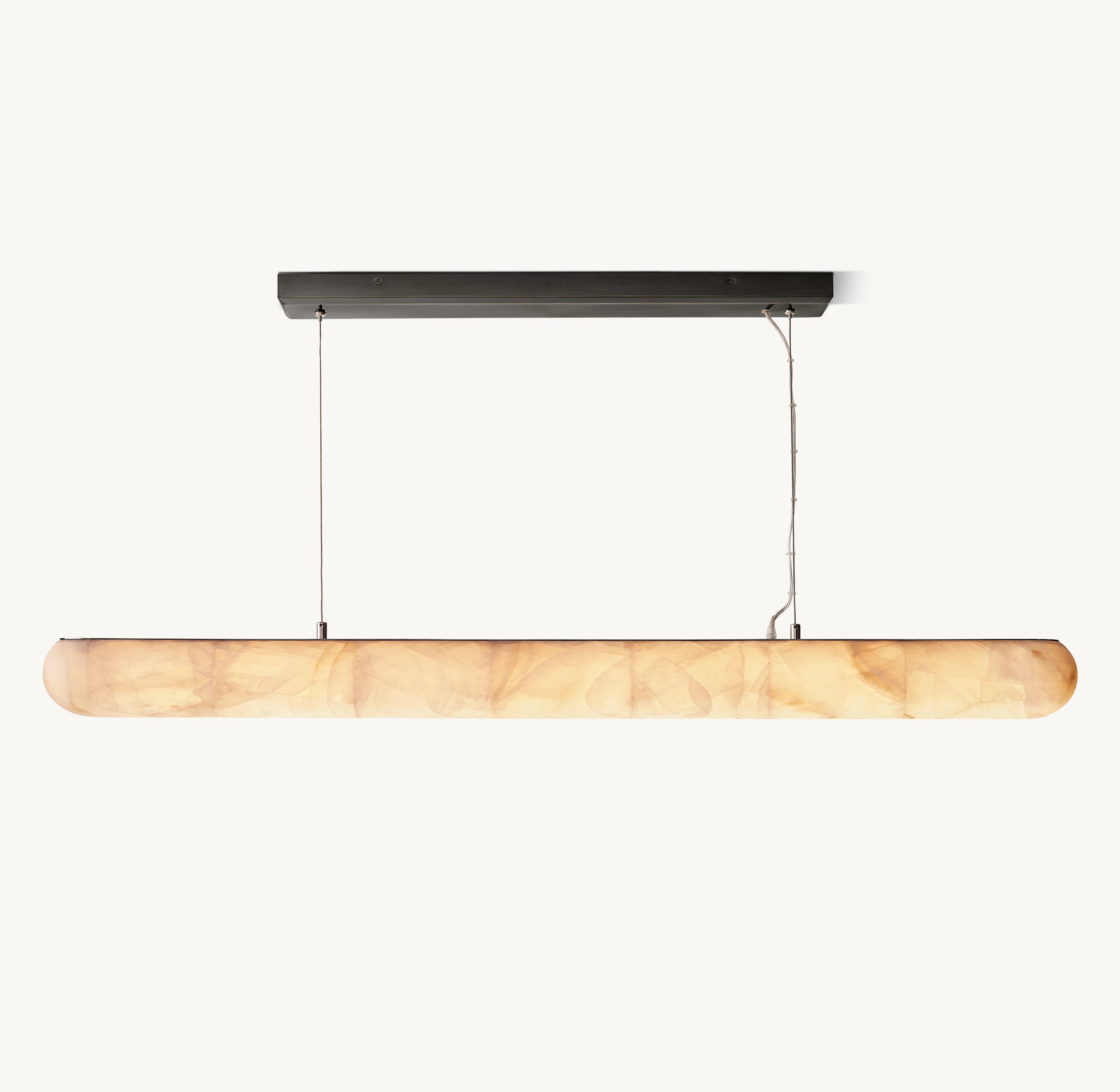 60 Inch Lisse Linear Alabaster Chandelier - Rivage
