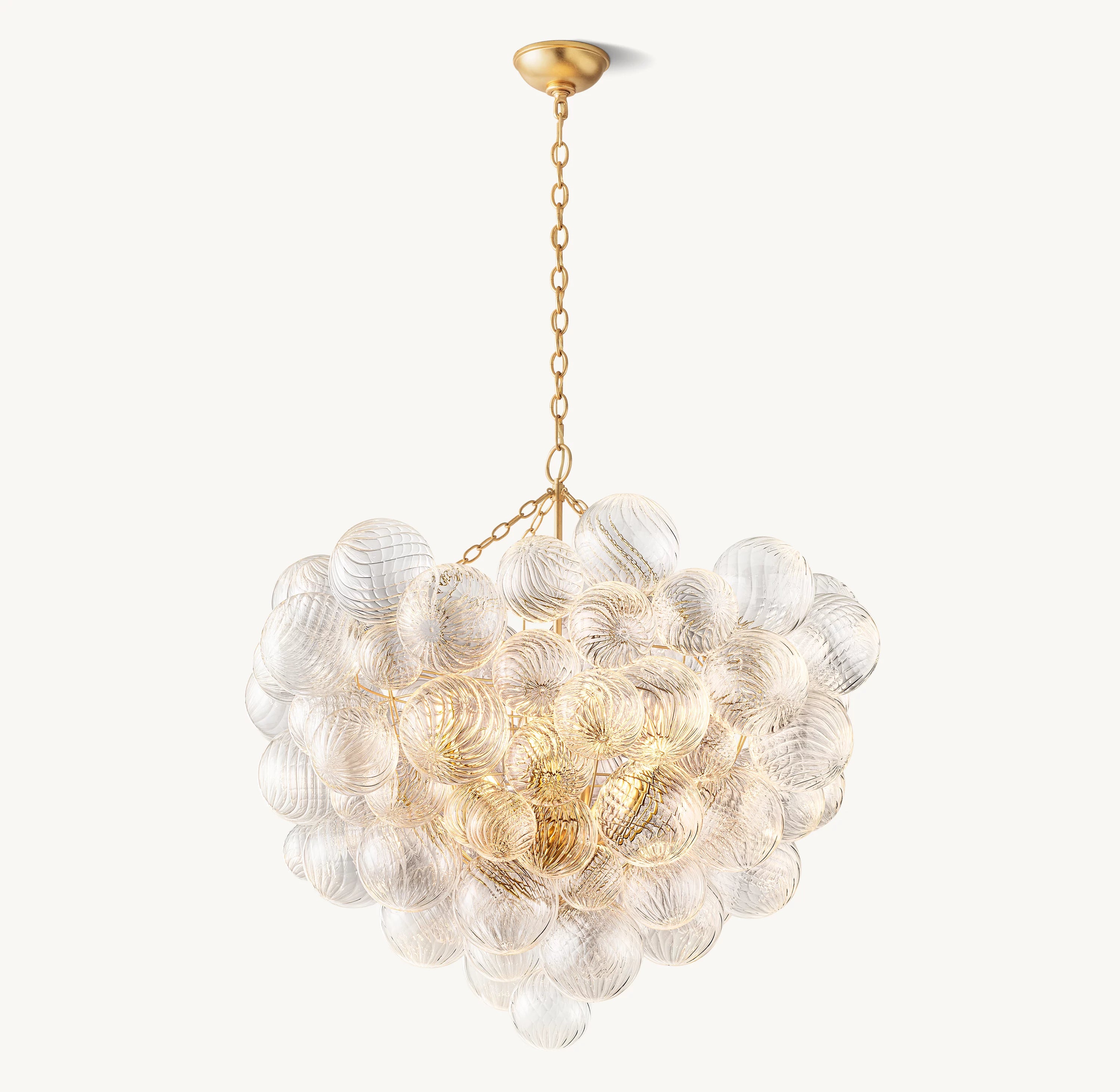 38 Inch Glass bubble Chandelier - Talia