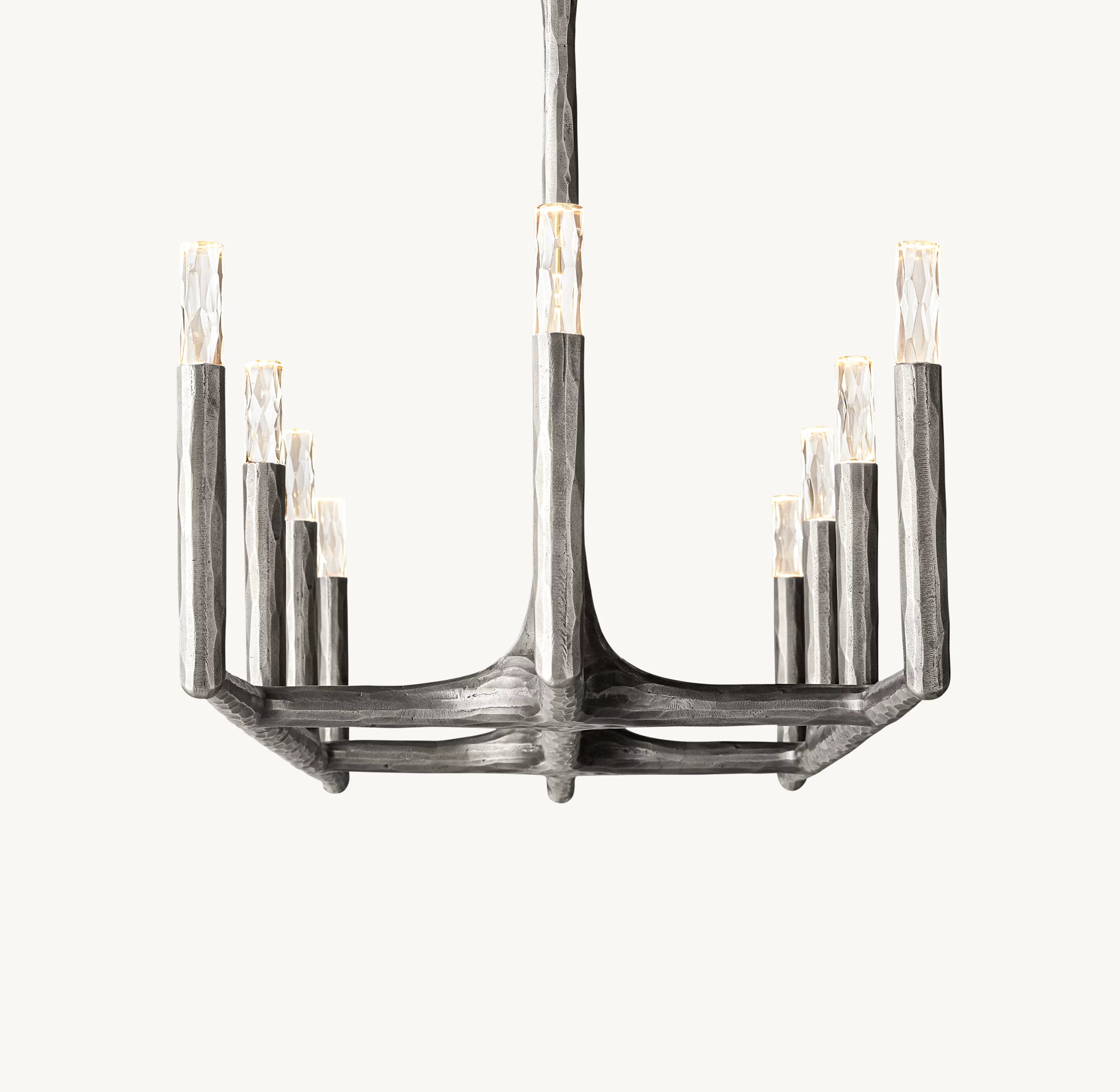 72 Inch Forged Candlestick Linear Chandelier - Thaddeus