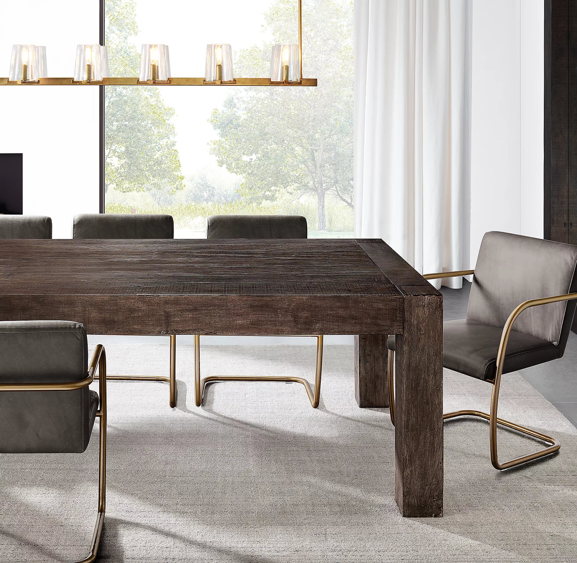60 Inch Hurricane Candle Linear Chandelier - Pauillac
