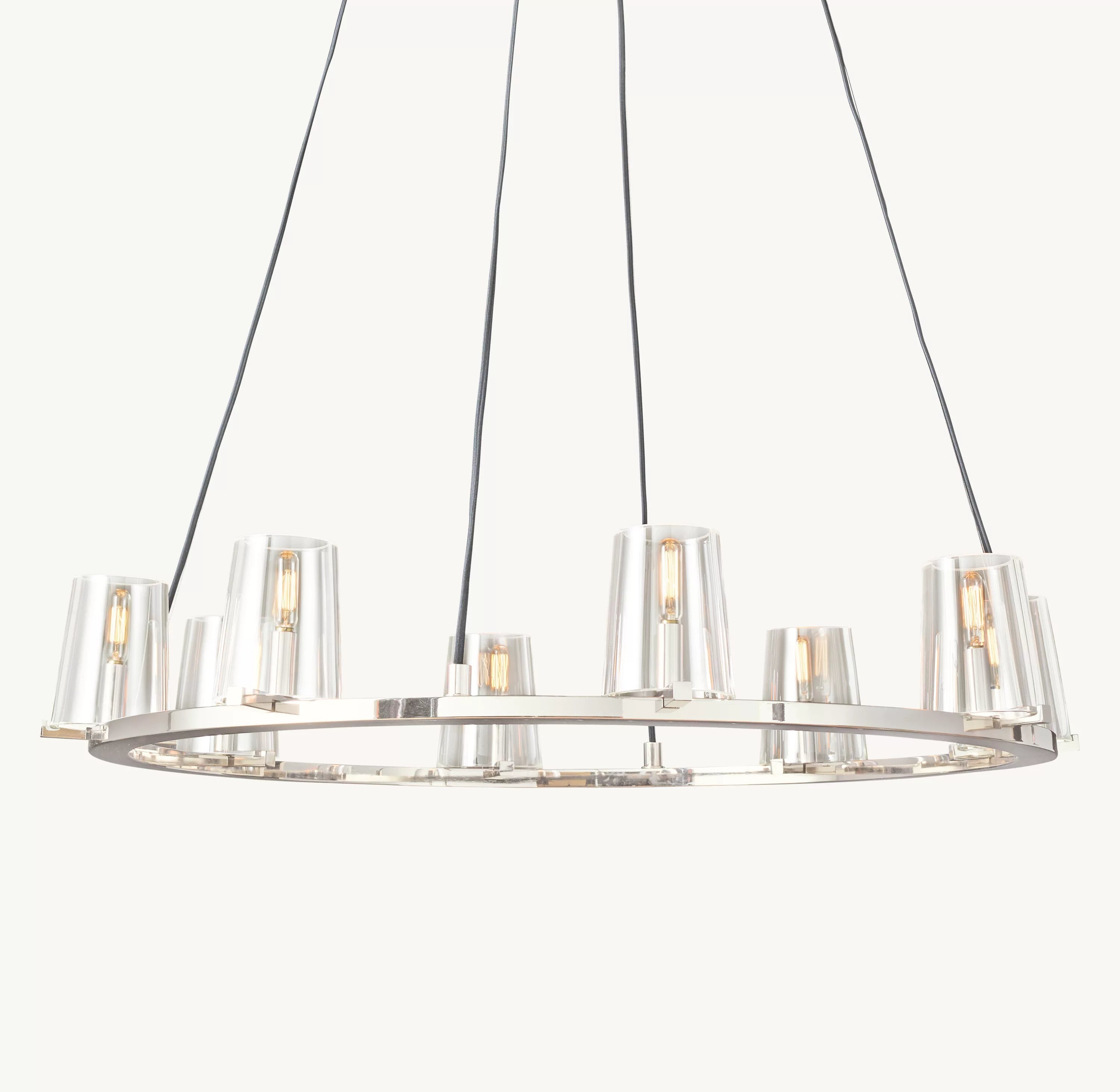 36 Inch Hurricane Candle Ring Chandelier - Pauillac