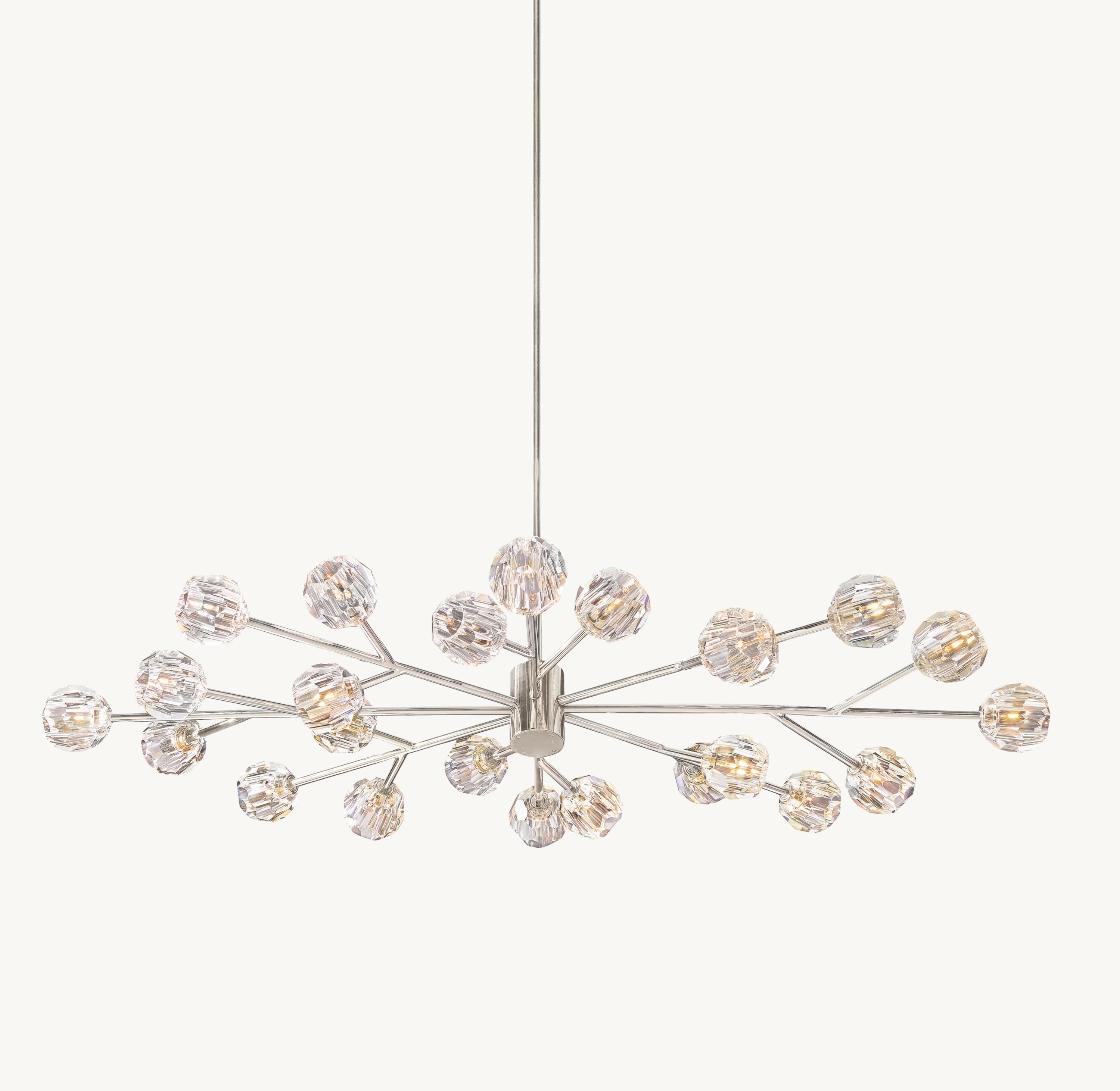 72 Inch Crystal Arm Oval Chandelier – Boule