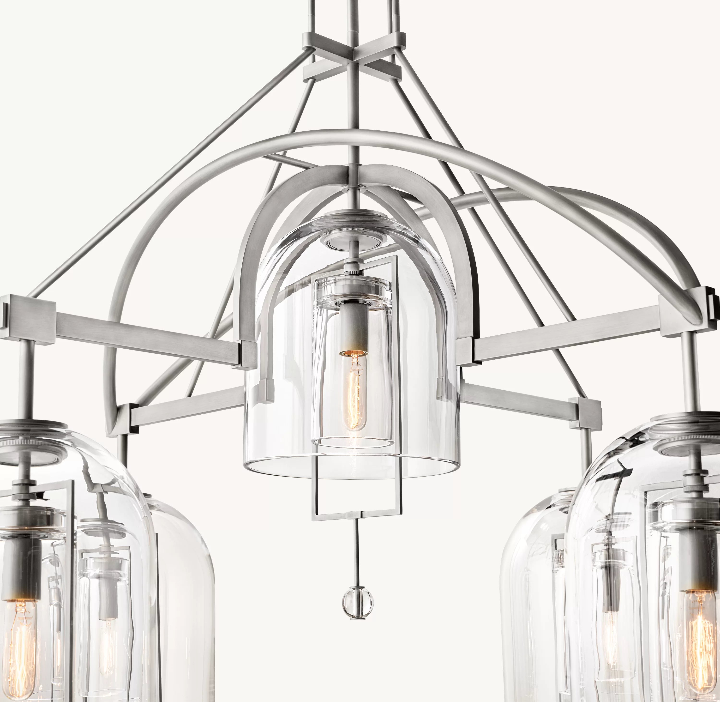 48 Inch Bell Glass Chandelier - Fulcrum