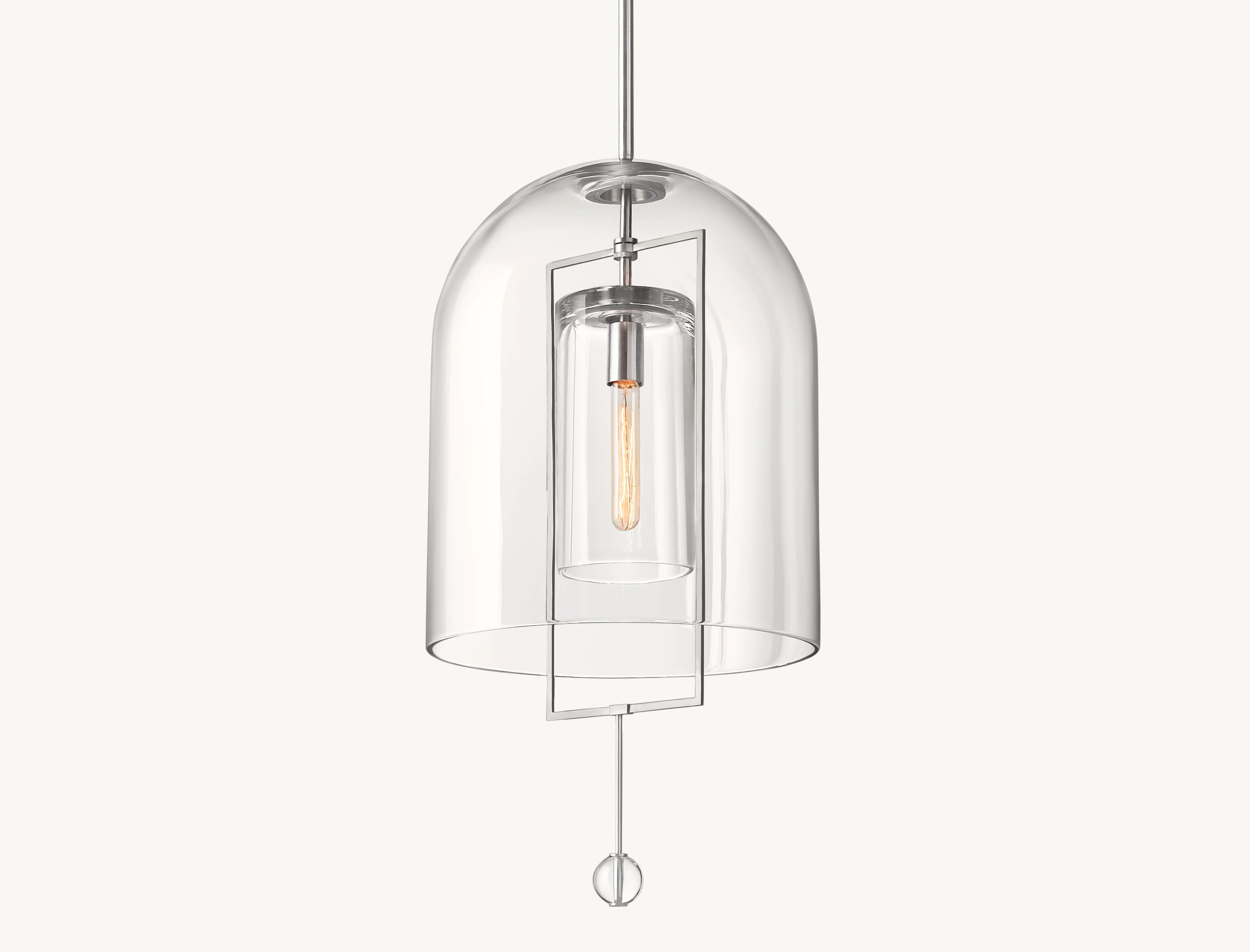 15 Inch Bell Glass Pendant Light - Fulcrum