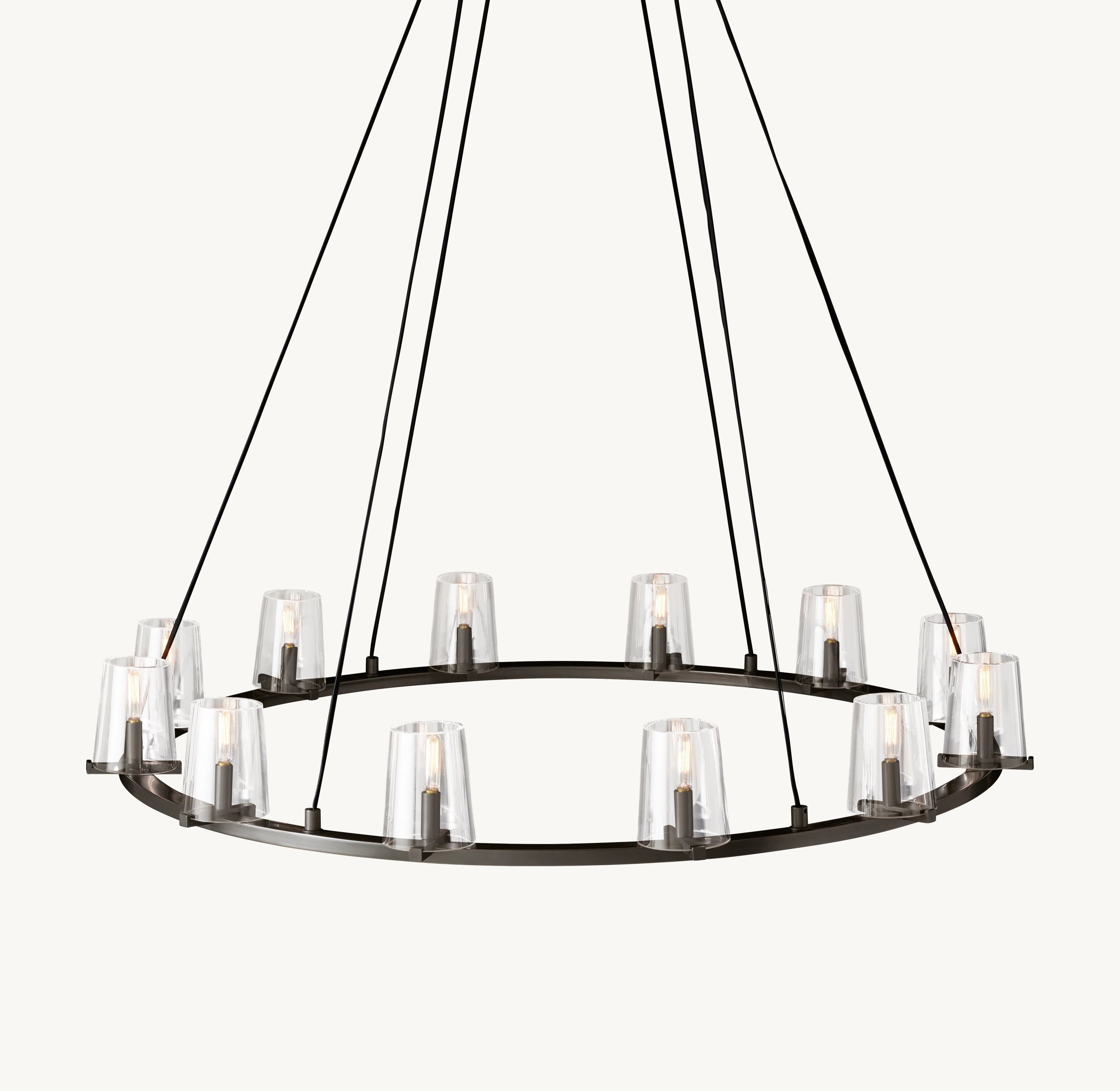 48 Inch Hurricane Candle Ring Chandelier - Pauillac