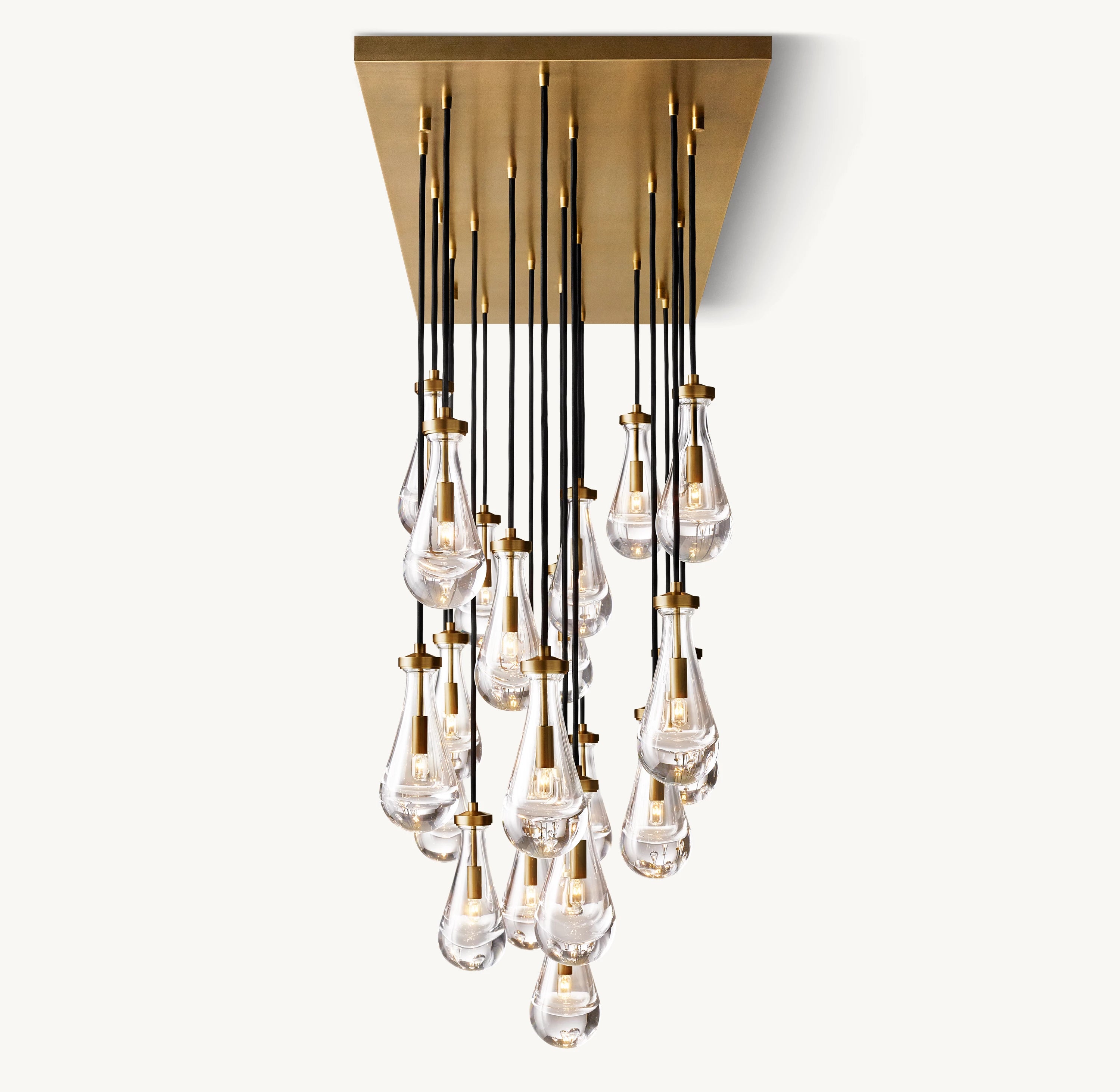 72 Inch Raindrop Linear Chandelier – Ava