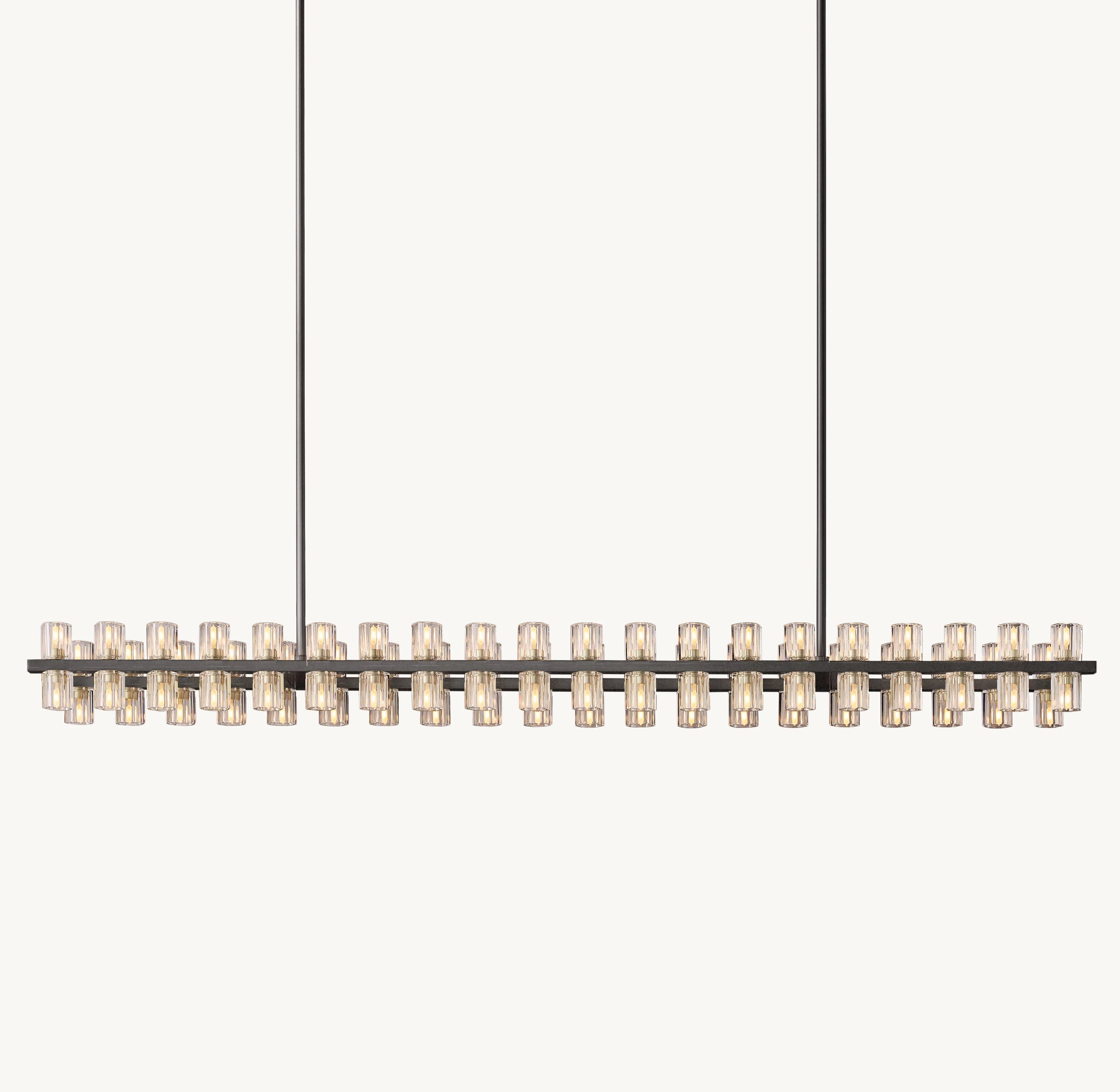72 Inch Hexagonal Crystal Linear Chandelier – Arcachon