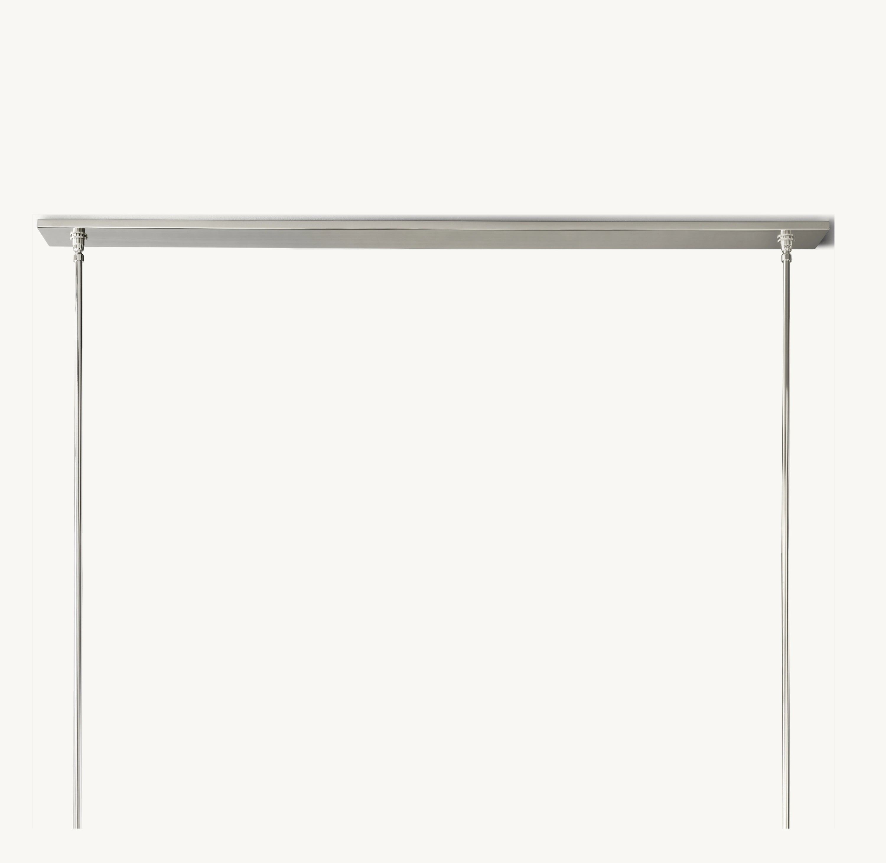 54 Inch Cylindrical Glass Candle Linear Chandelier - Ravelle
