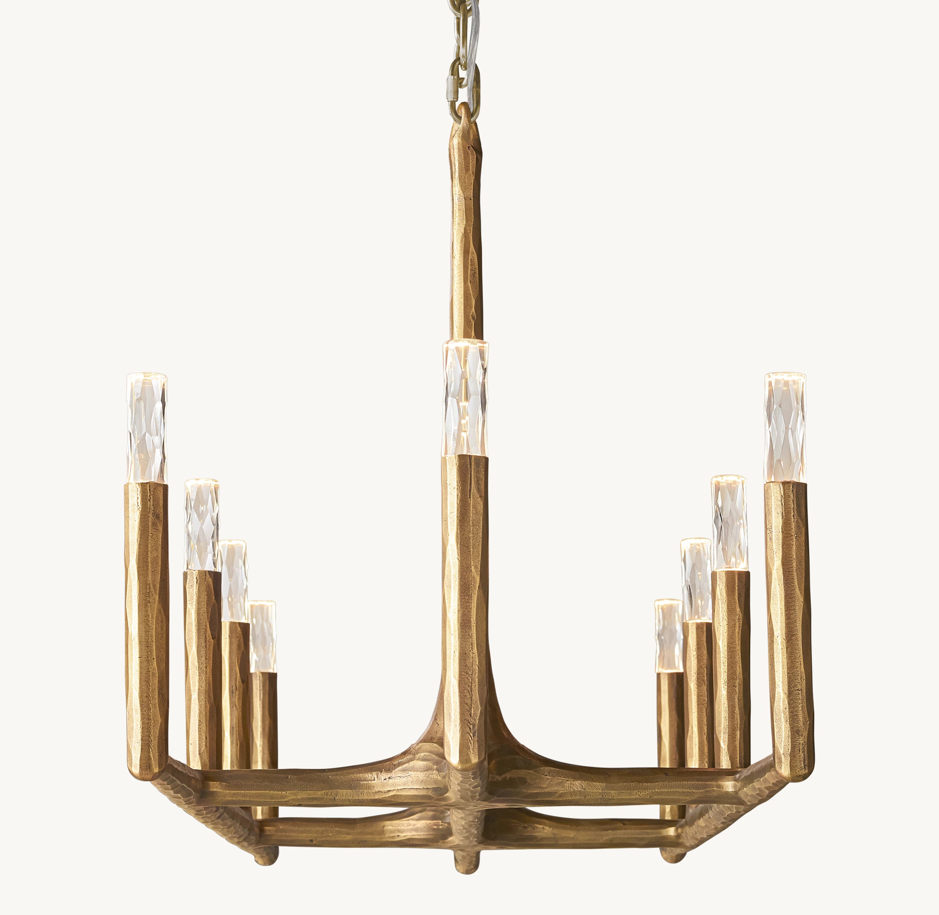 54 Inch Forged Candlestick Linear Chandelier - Thaddeus