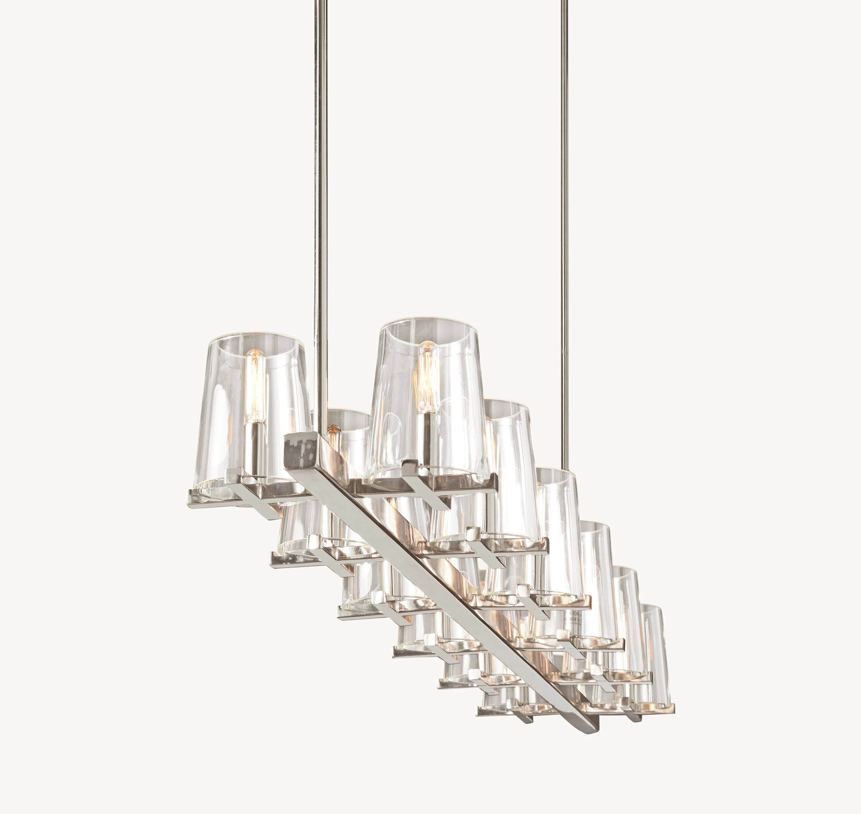 60 Inch Hurricane Candle Linear Chandelier - Pauillac