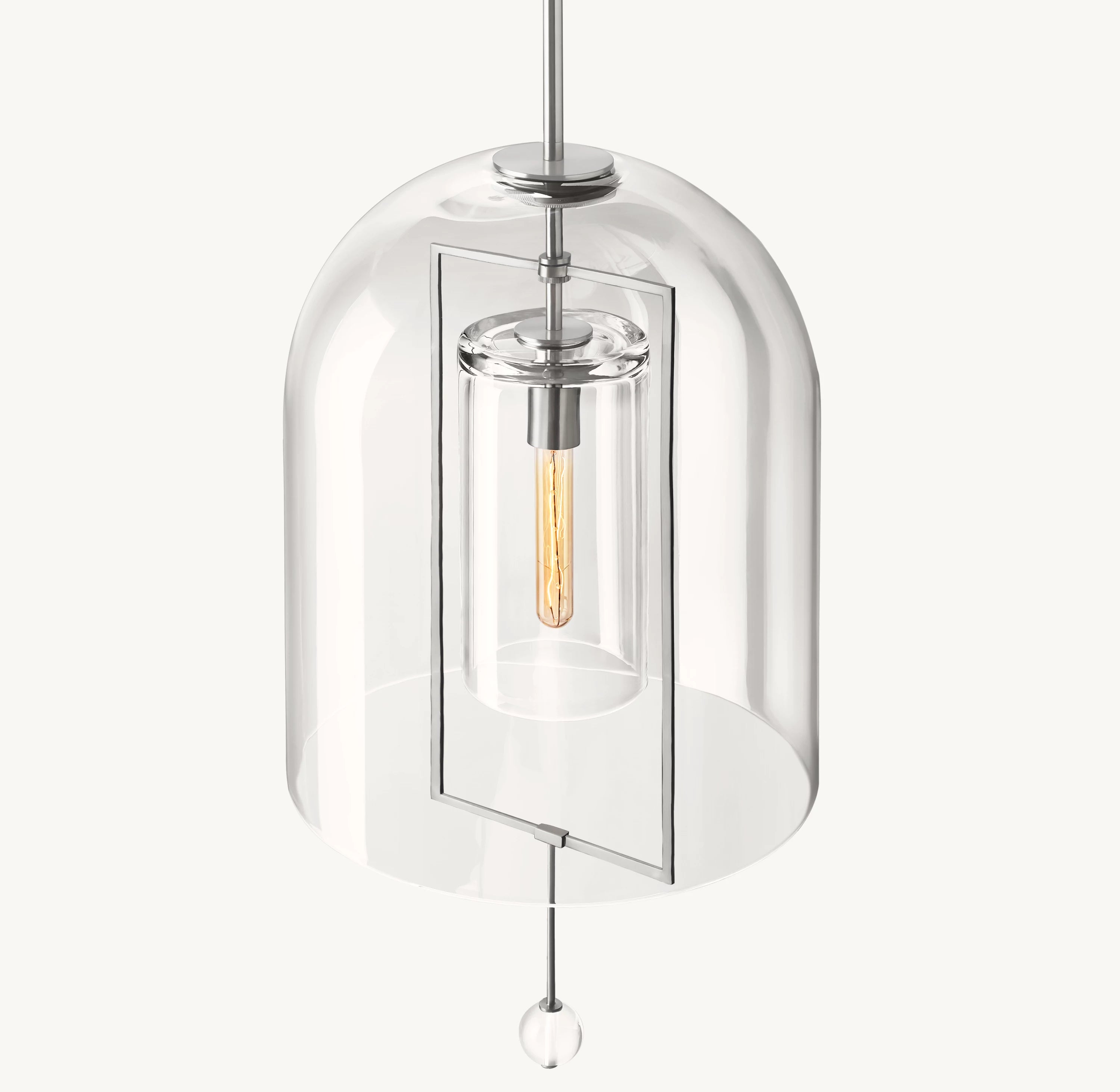 15 Inch Bell Glass Pendant Light - Fulcrum