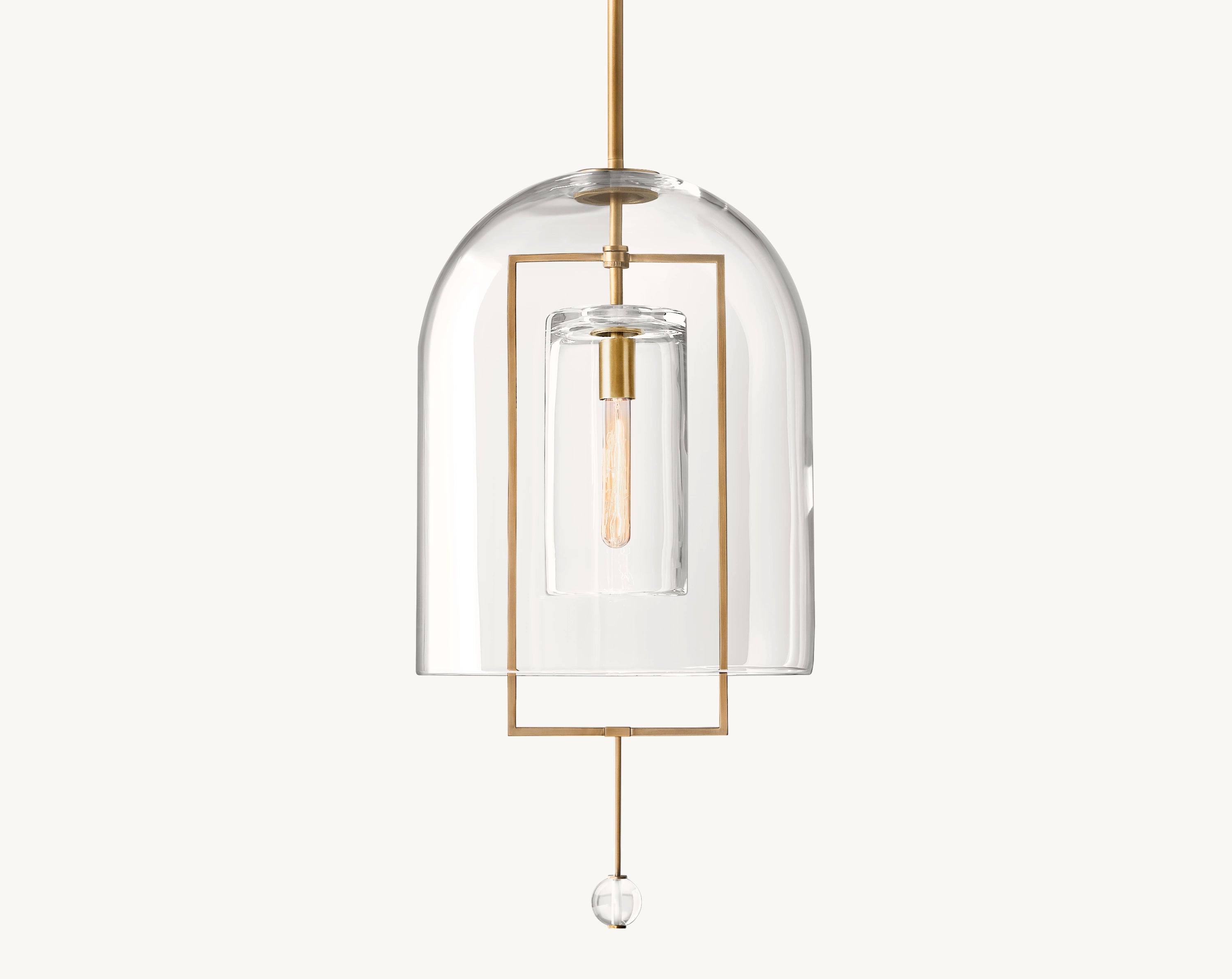 15 Inch Bell Glass Pendant Light - Fulcrum