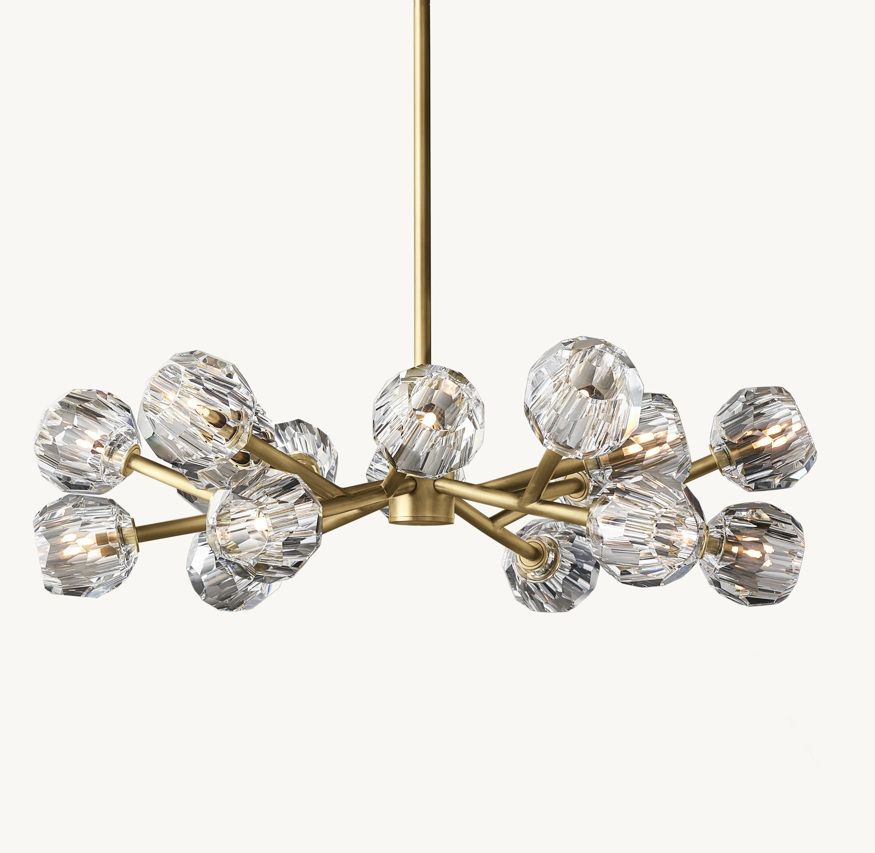 36 Inch Crystal Arm Chandelier – Boule