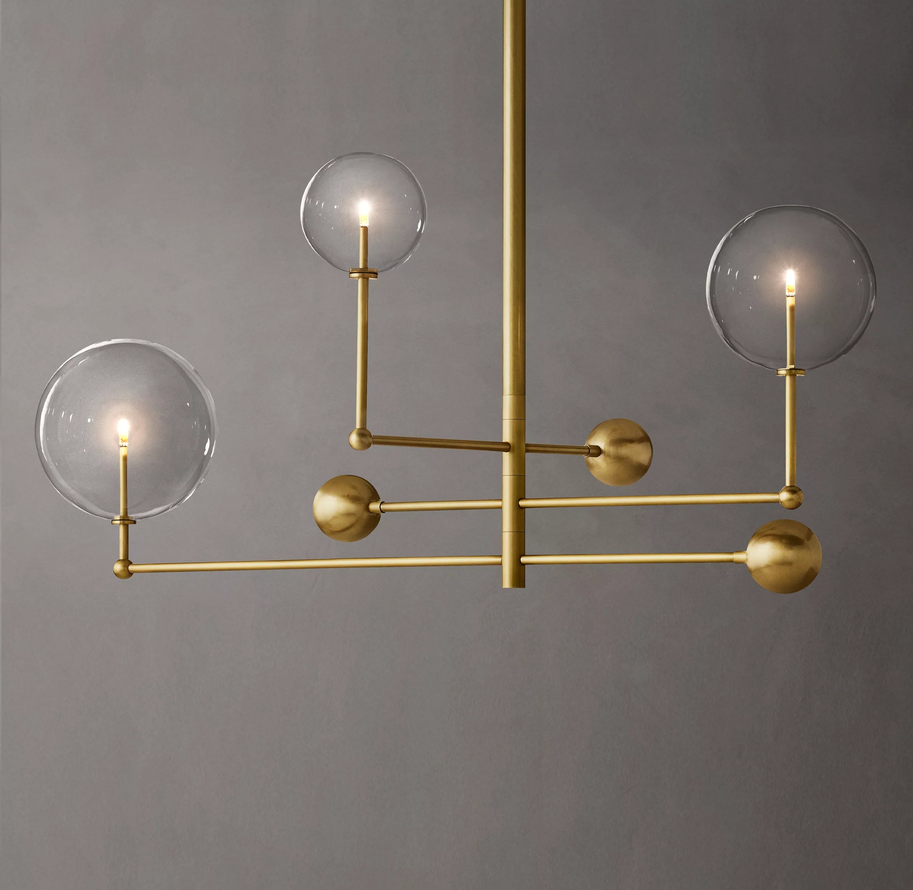 46 Inch Sputnik Globe Glass Chandelier - Mobile