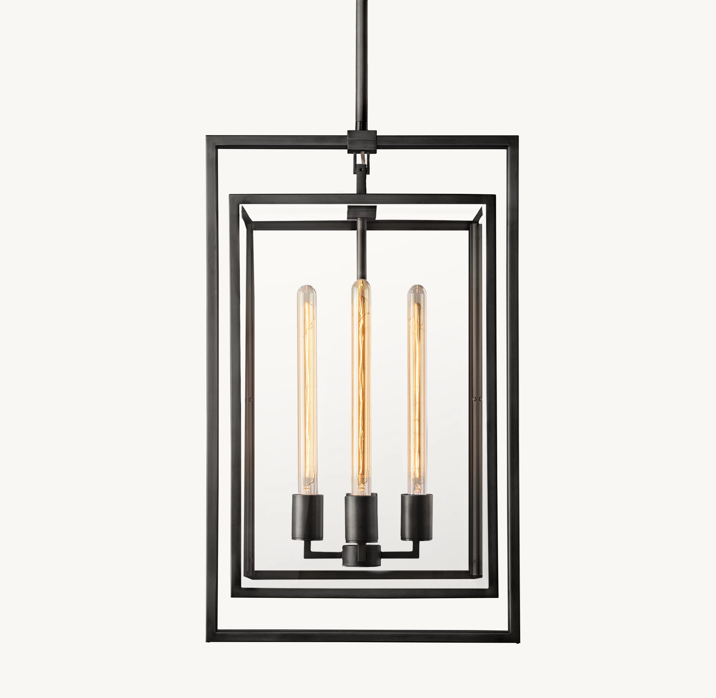 16 Inch Glass Lantern Pendant Light - Beckman