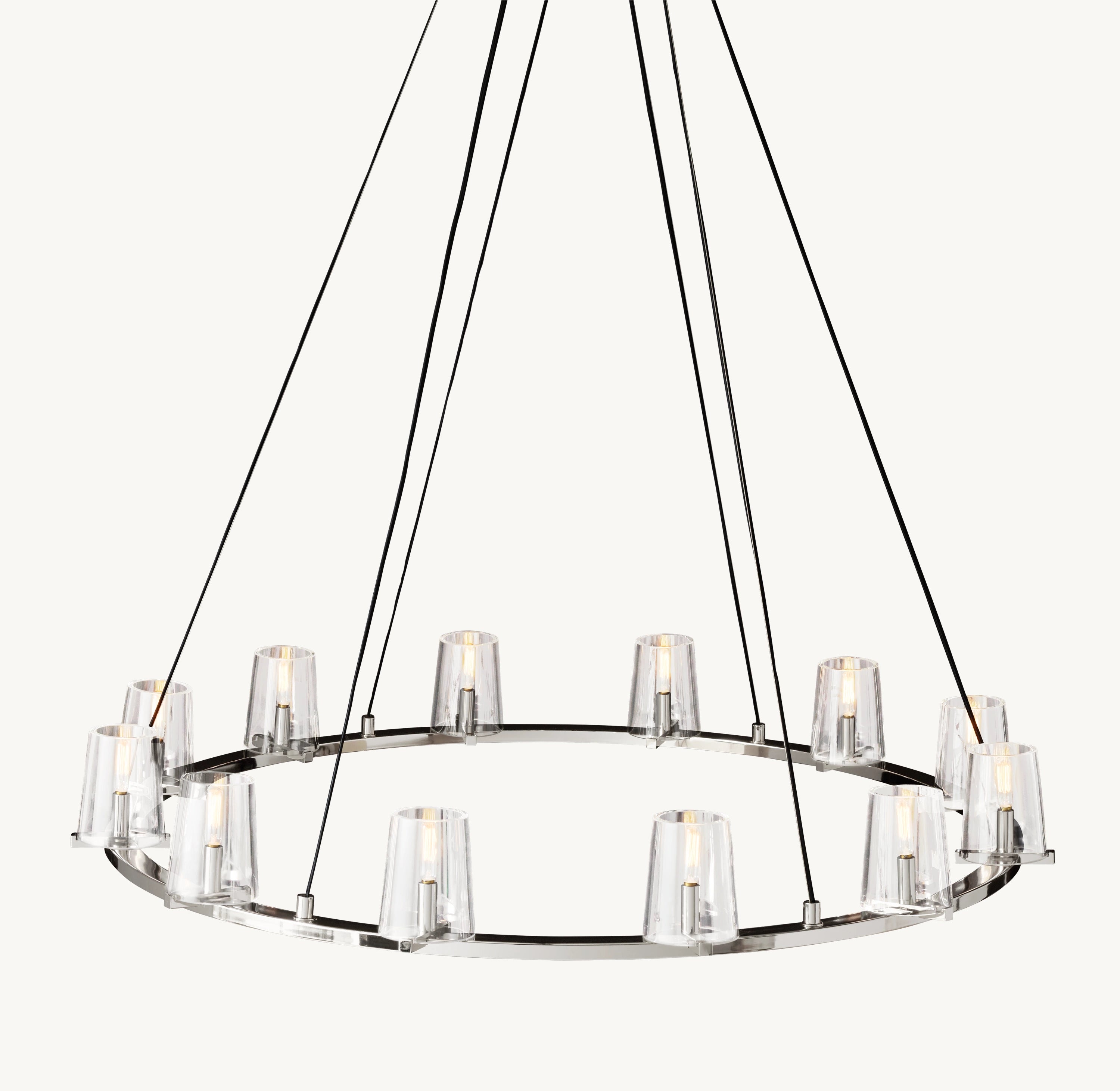 48 Inch Hurricane Candle Ring Chandelier - Pauillac
