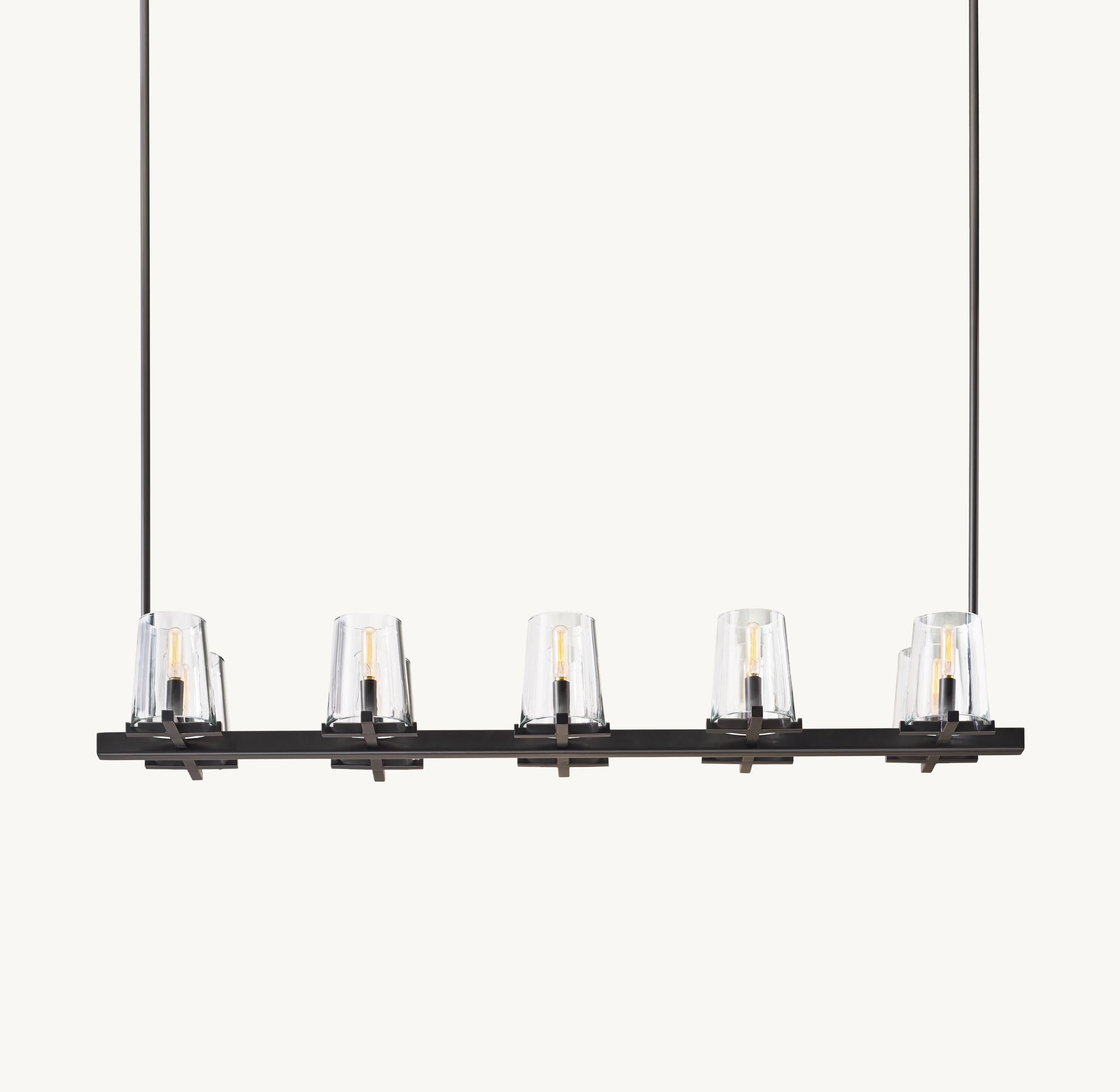 49 Inch Hurricane Candle Linear Chandelier - Pauillac