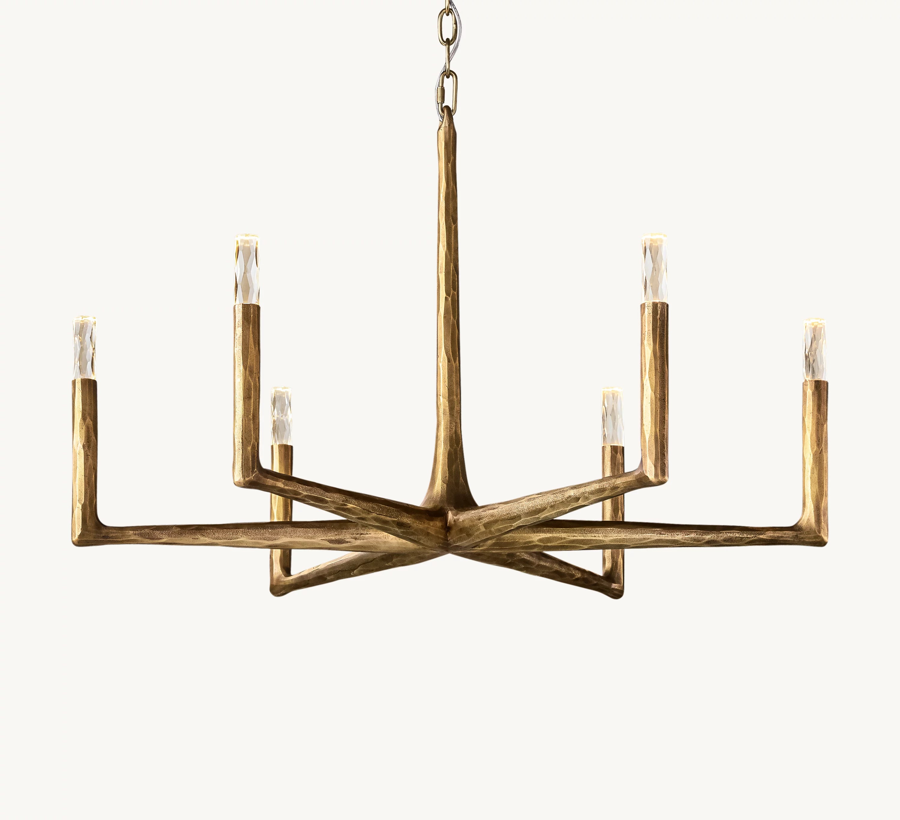 36 Inch Forged Candlestick Chandelier - Thaddeus