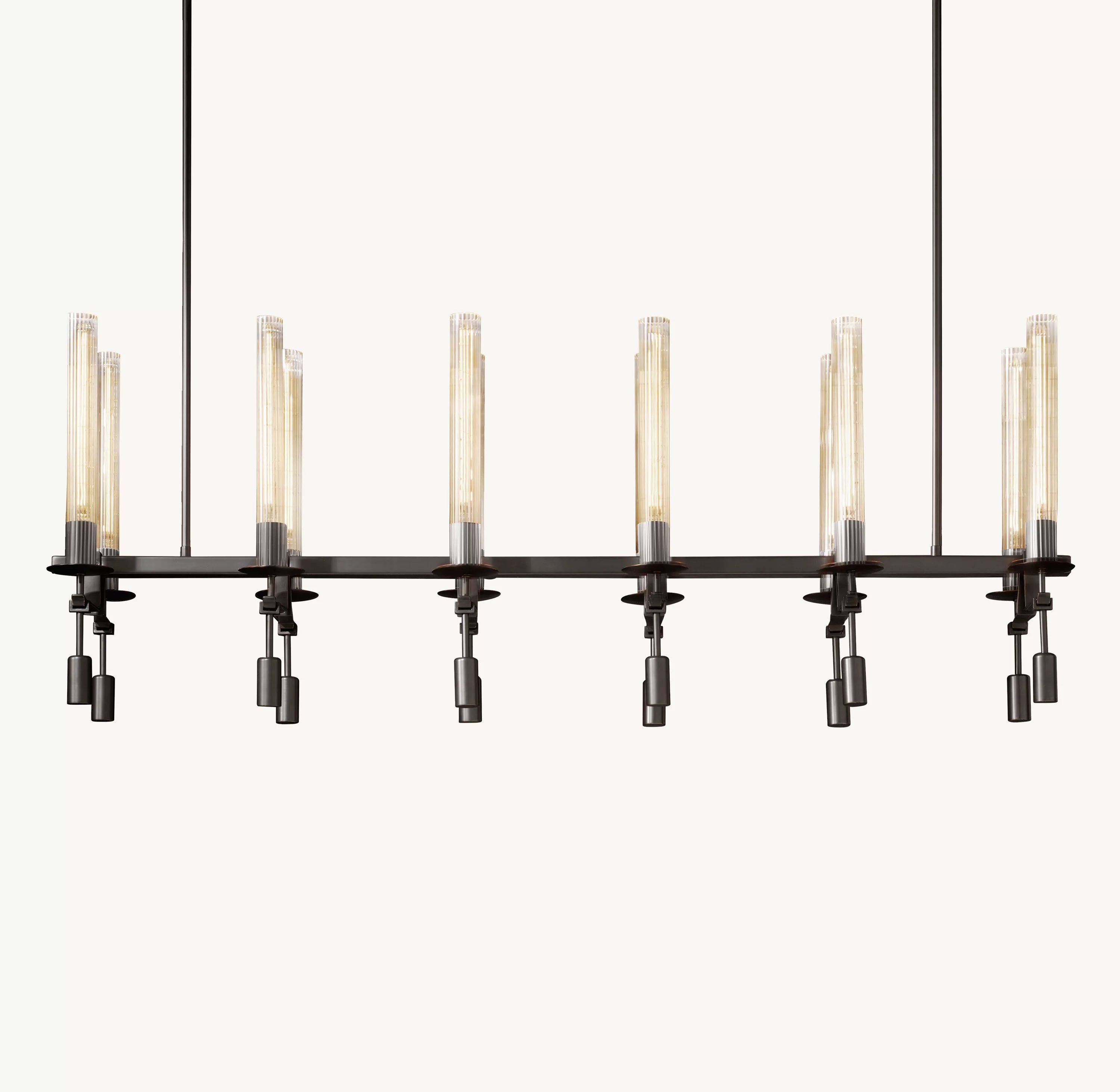 54 Inch Candle Linear Chandelier - Fontanelle