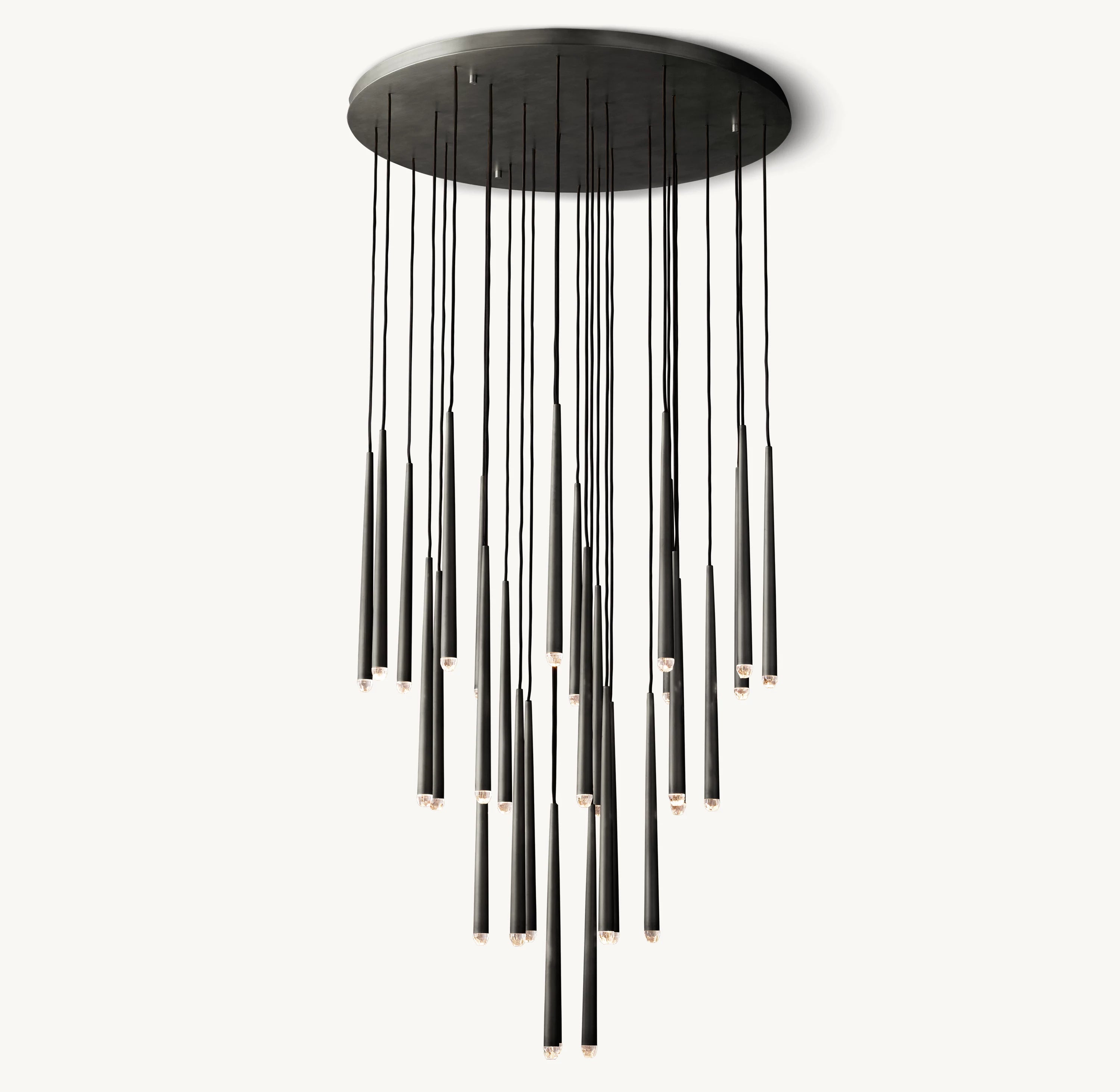 48 Inch Pin Cascading Round Chandelier - Aquitaine