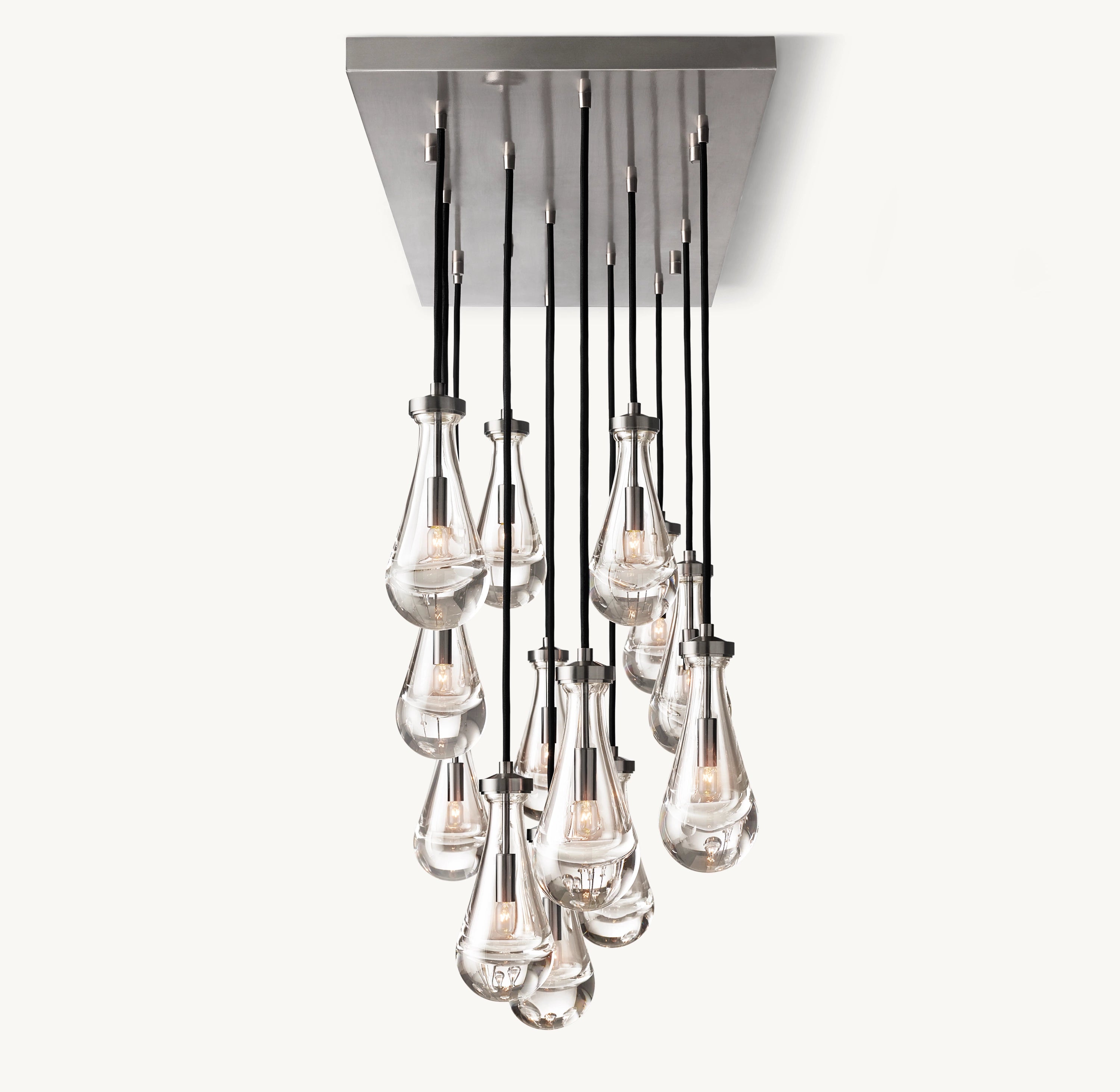 54 Inch Raindrop Linear Chandelier – Ava