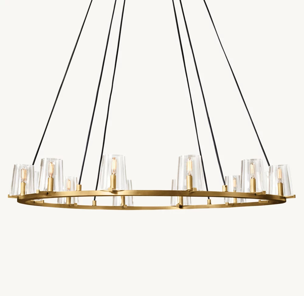48 Inch Hurricane Candle Ring Chandelier - Pauillac