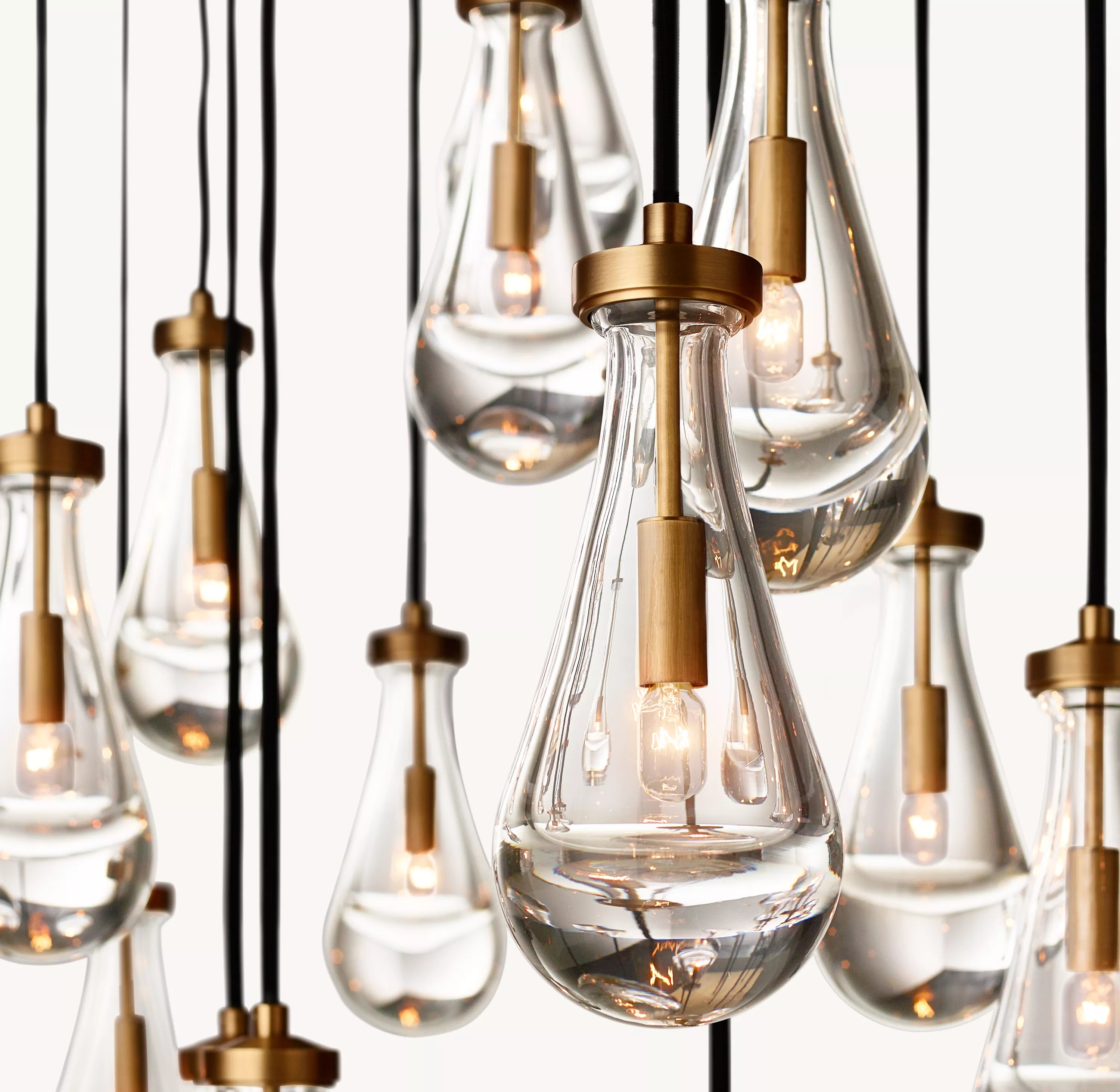 72 Inch Raindrop Linear Chandelier – Ava