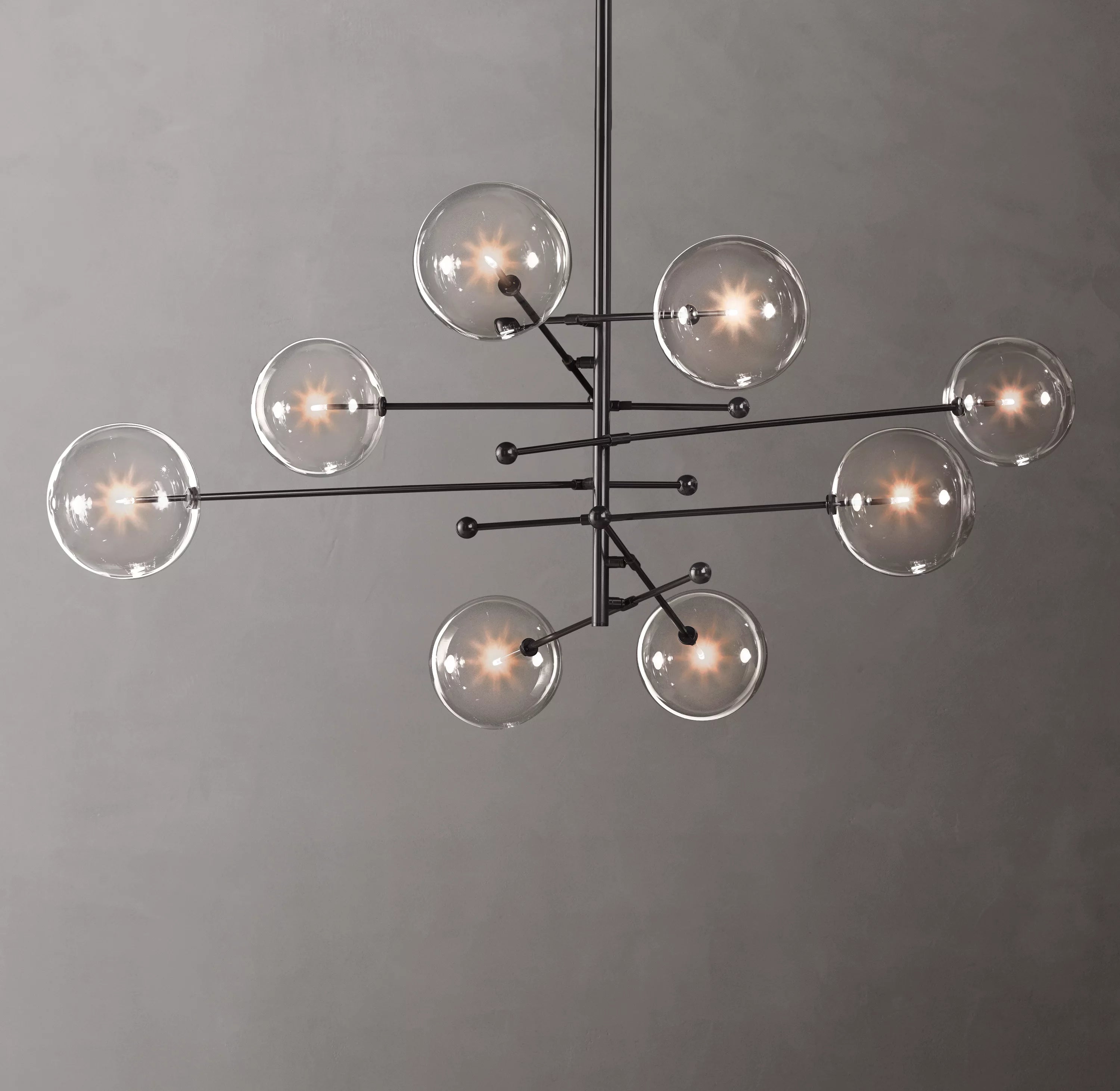 79 Inch Sputnik Globe Glass Chandelier - Mobile