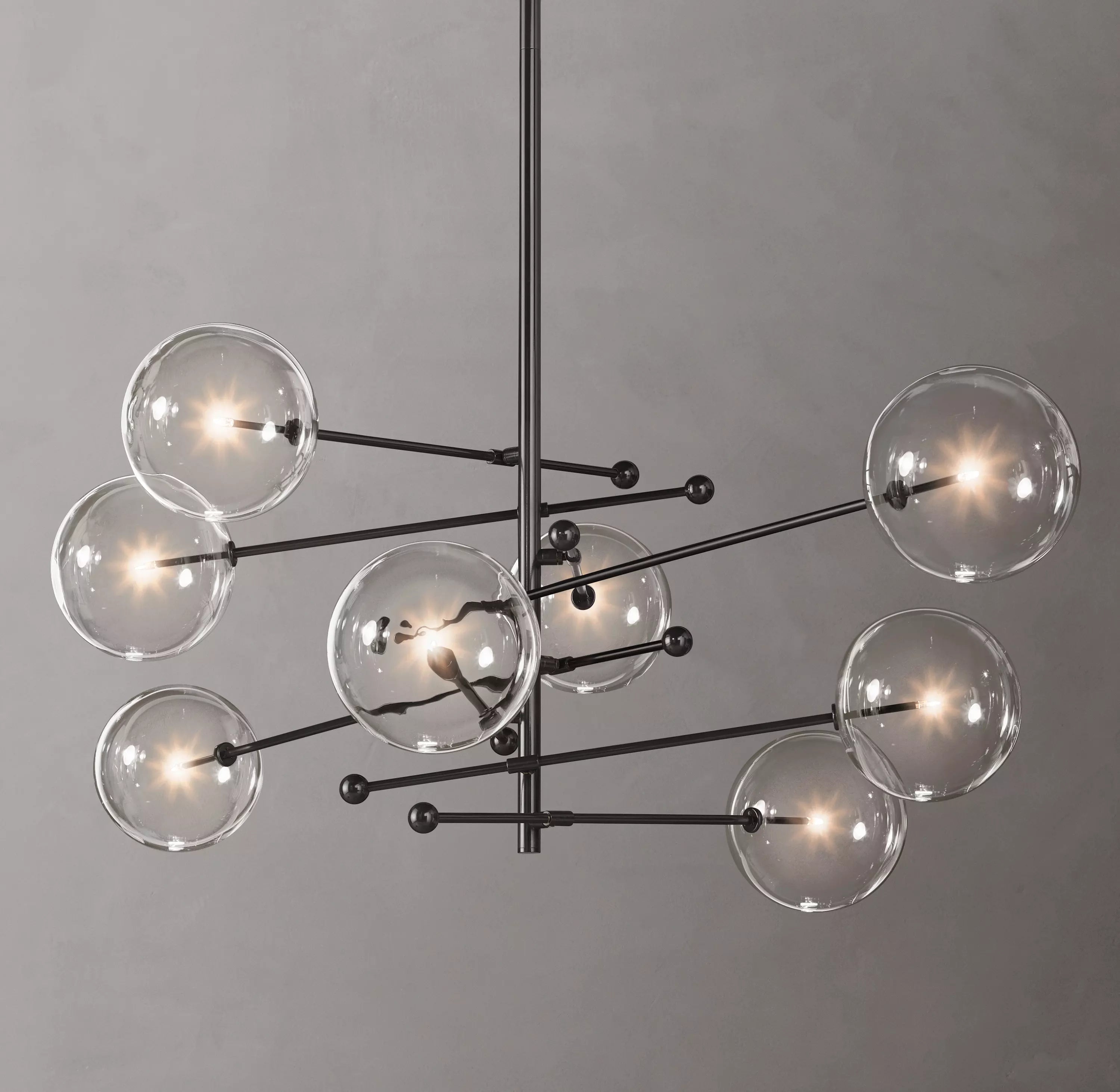 79 Inch Sputnik Globe Glass Chandelier - Mobile