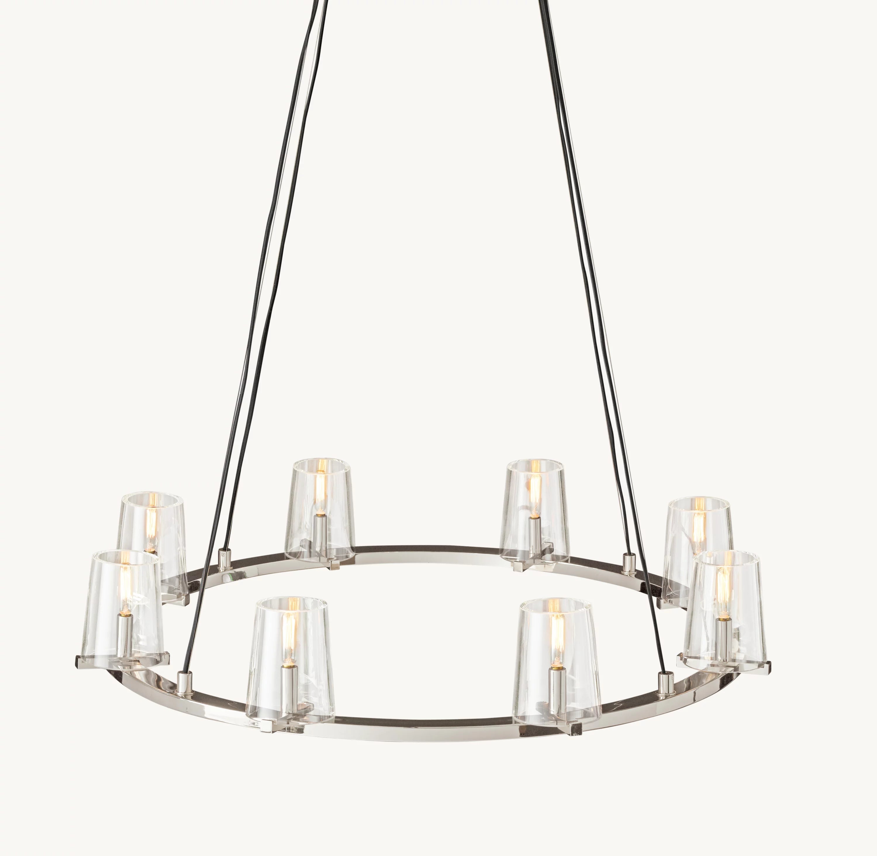 36 Inch Hurricane Candle Ring Chandelier - Pauillac