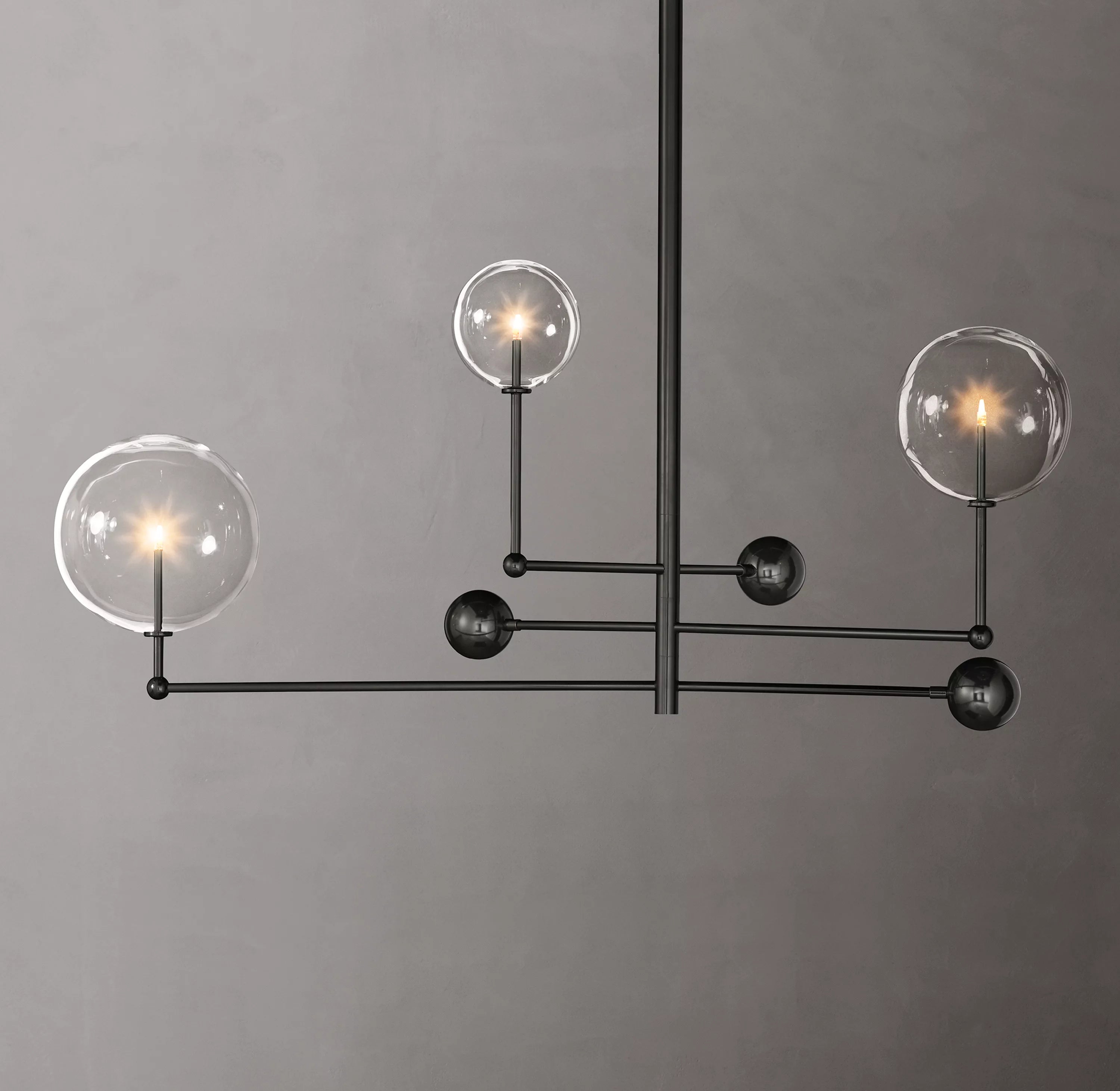 46 Inch Sputnik Globe Glass Chandelier - Mobile
