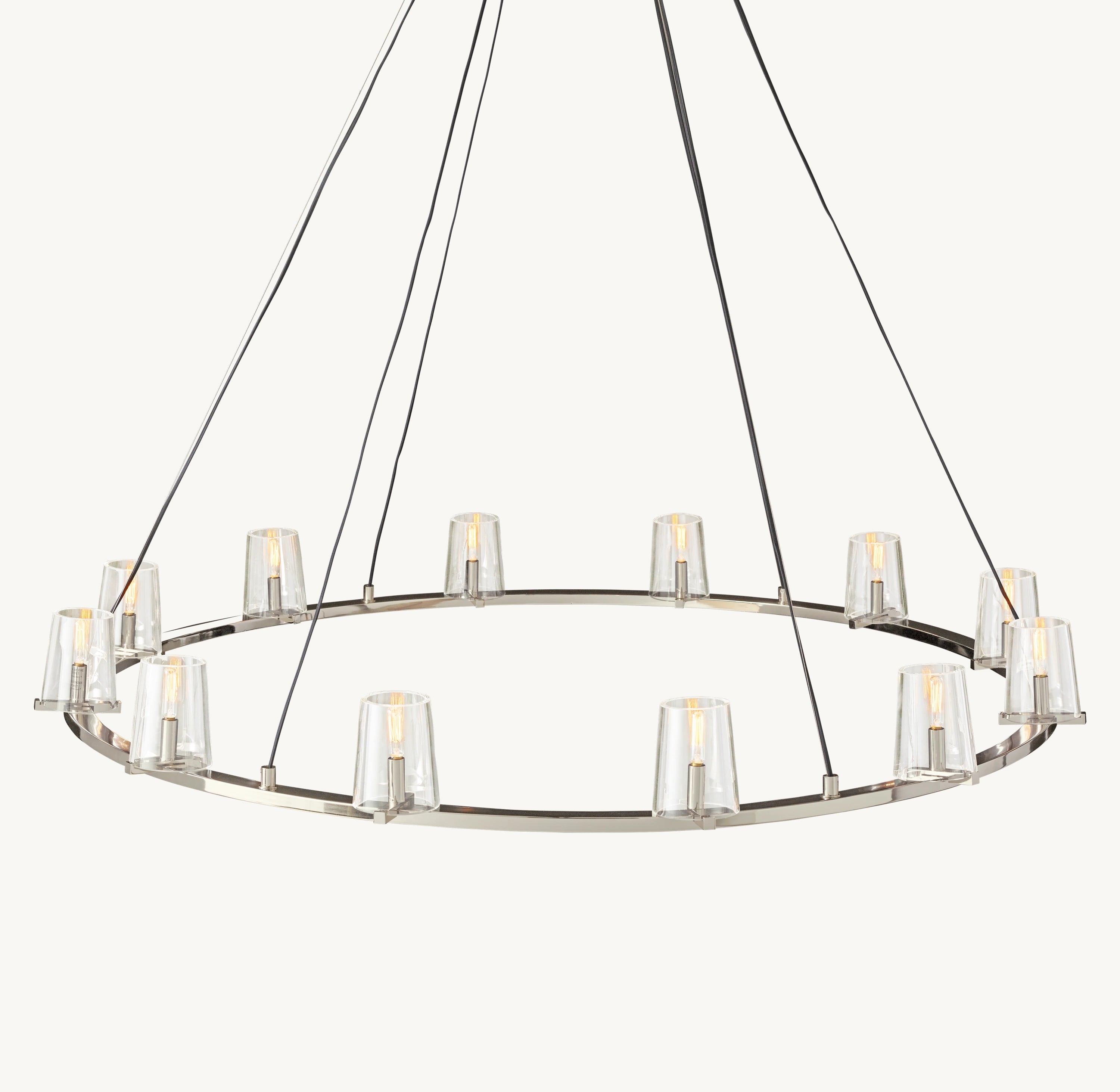 60 Inch Hurricane Candle Ring Chandelier - Pauillac