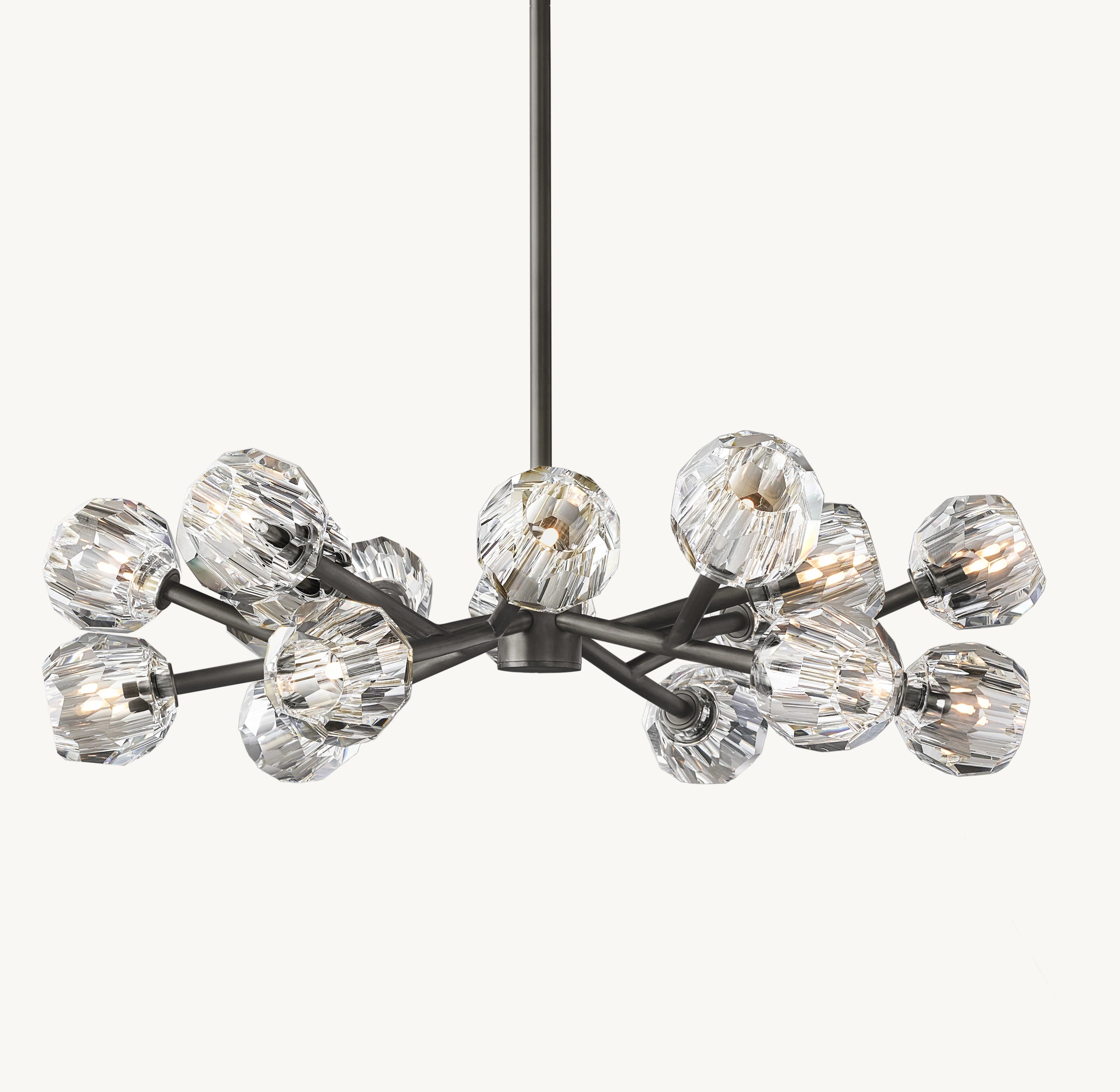 36 Inch Crystal Arm Chandelier – Boule